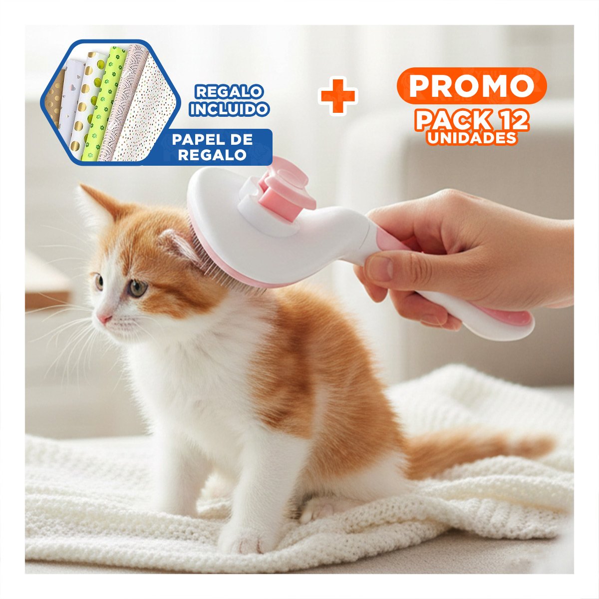 PACK12 SISTEMA PORTATIL ROSADO Y BLANCO CON EXPULSADOR PARA ROPA Y+PAPEL REGALO - 1