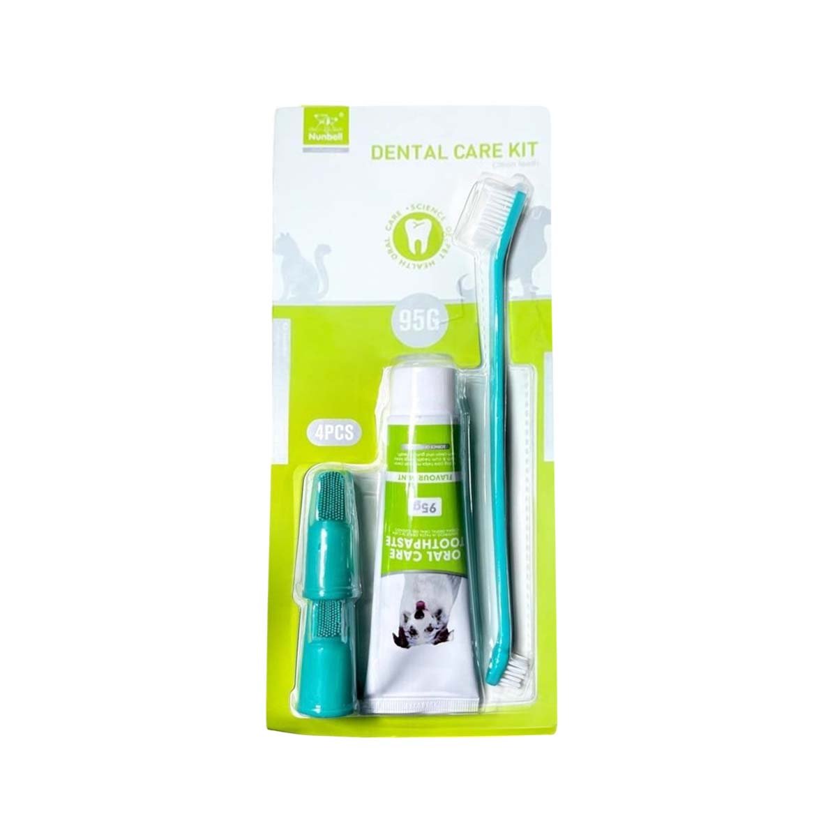 PACK2 ESTUCHE HIGIENE DENTAL VERDE AGUA PORTATIL CON ACCESORIOS PERSONALES Y+REGALO STICKER - 2