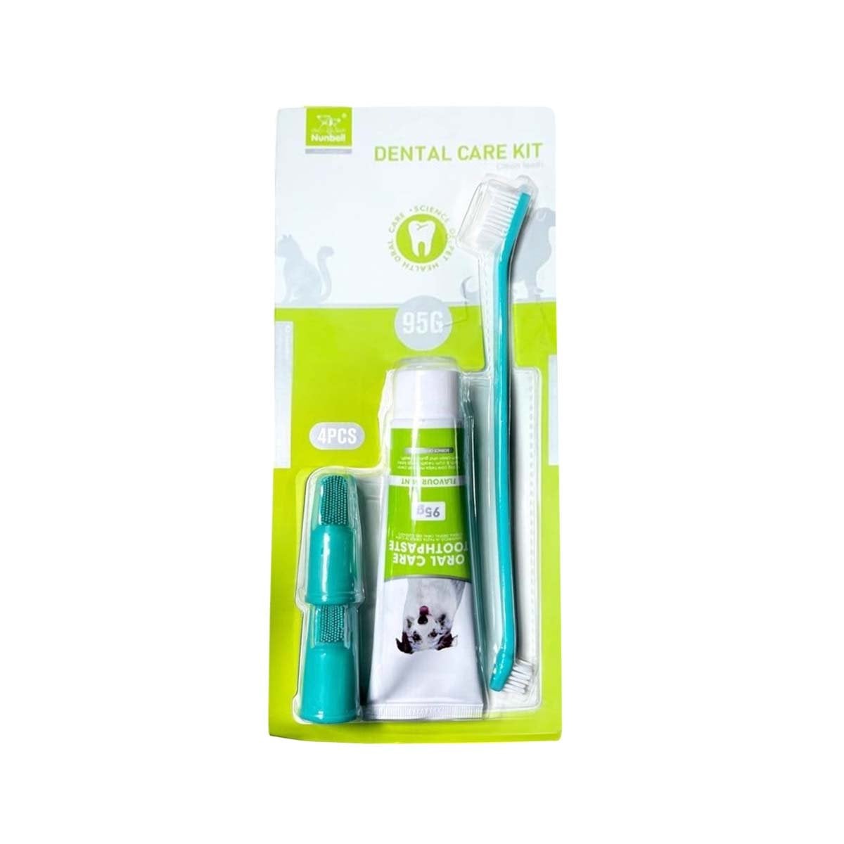 COLECCION LIMPIEZA DENTAL VERDE AGUA COMPLETA PARA CUIDADO ORAL EN CASA Y+PAPEL REGALO - 1