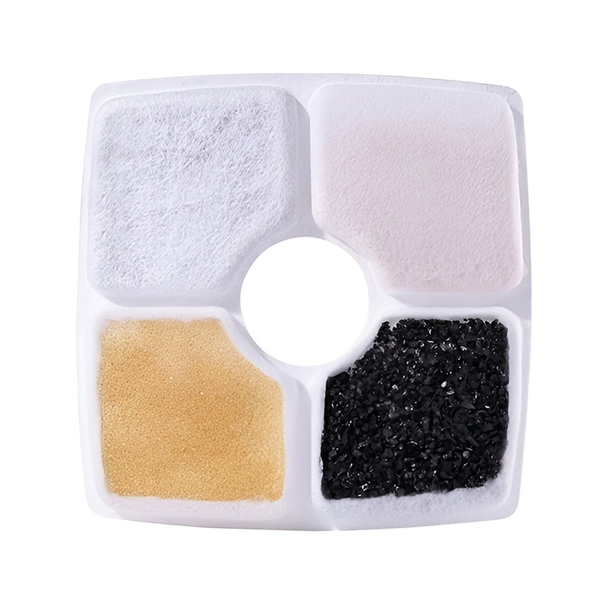 PIEZAS DE REEMPLAZO PARA FUENTE DE AGUA BLANCO CUADRADO BORDES CURVOS Y+REGALO STICKER - 3