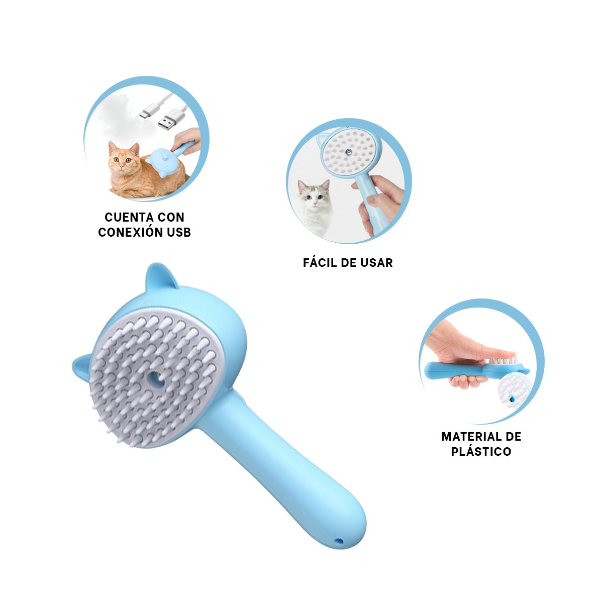 ARTICULO CELESTE PARA GROOMING DE MASCOTAS CON FUNCION A VAPOR - 3