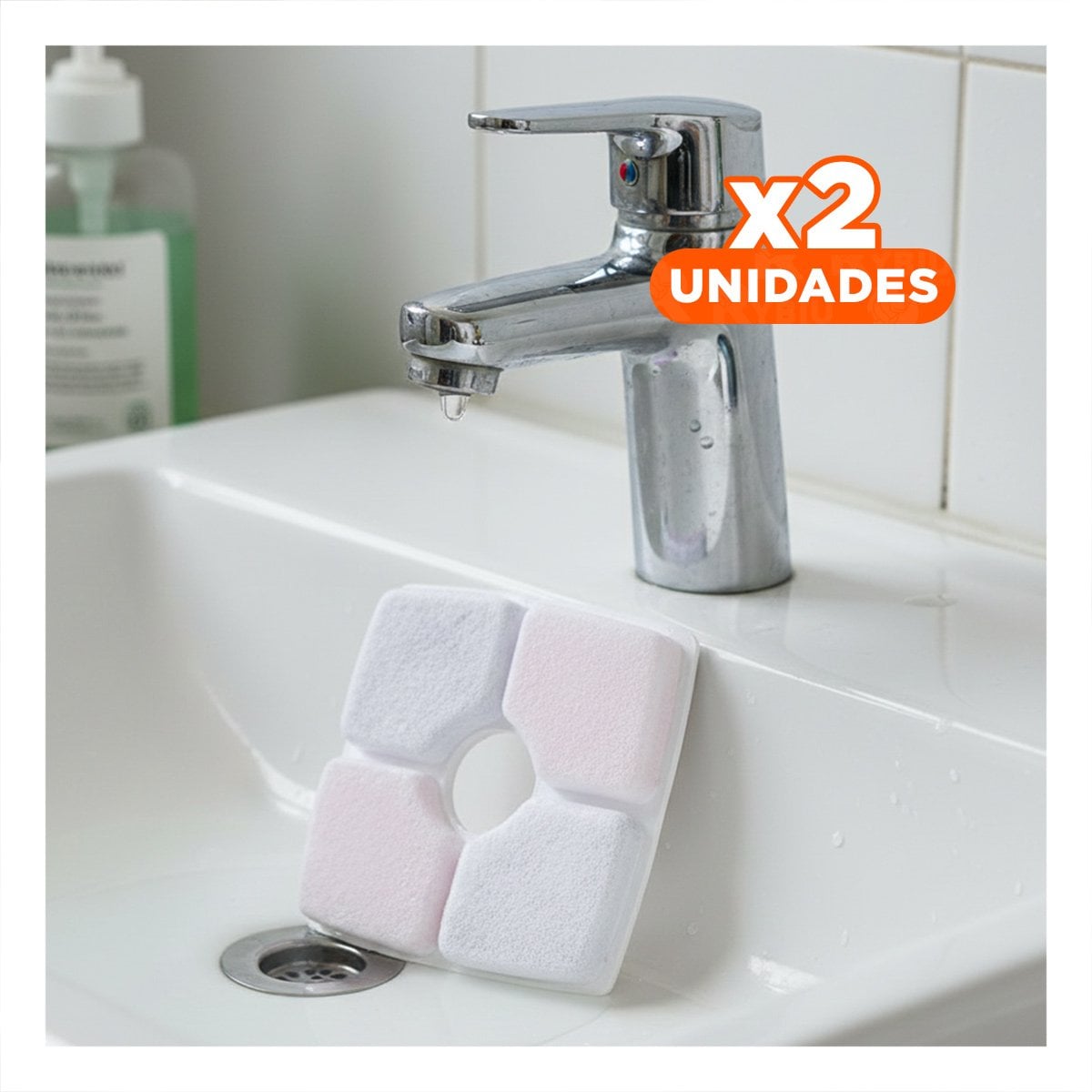 PACK2 SET PURIFICADOR PARA FUENTE DE AGUA BLANCO CUADRADO BORDES CURVOS Y+REGALO STICKER - 1