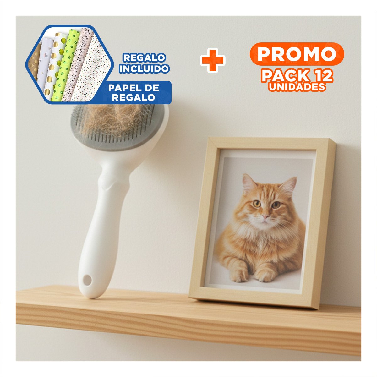 PACK12 SISTEMA PORTATIL PLOMO Y BLANCO CON EXPULSADOR PARA ROPA Y+PAPEL REGALO - 1