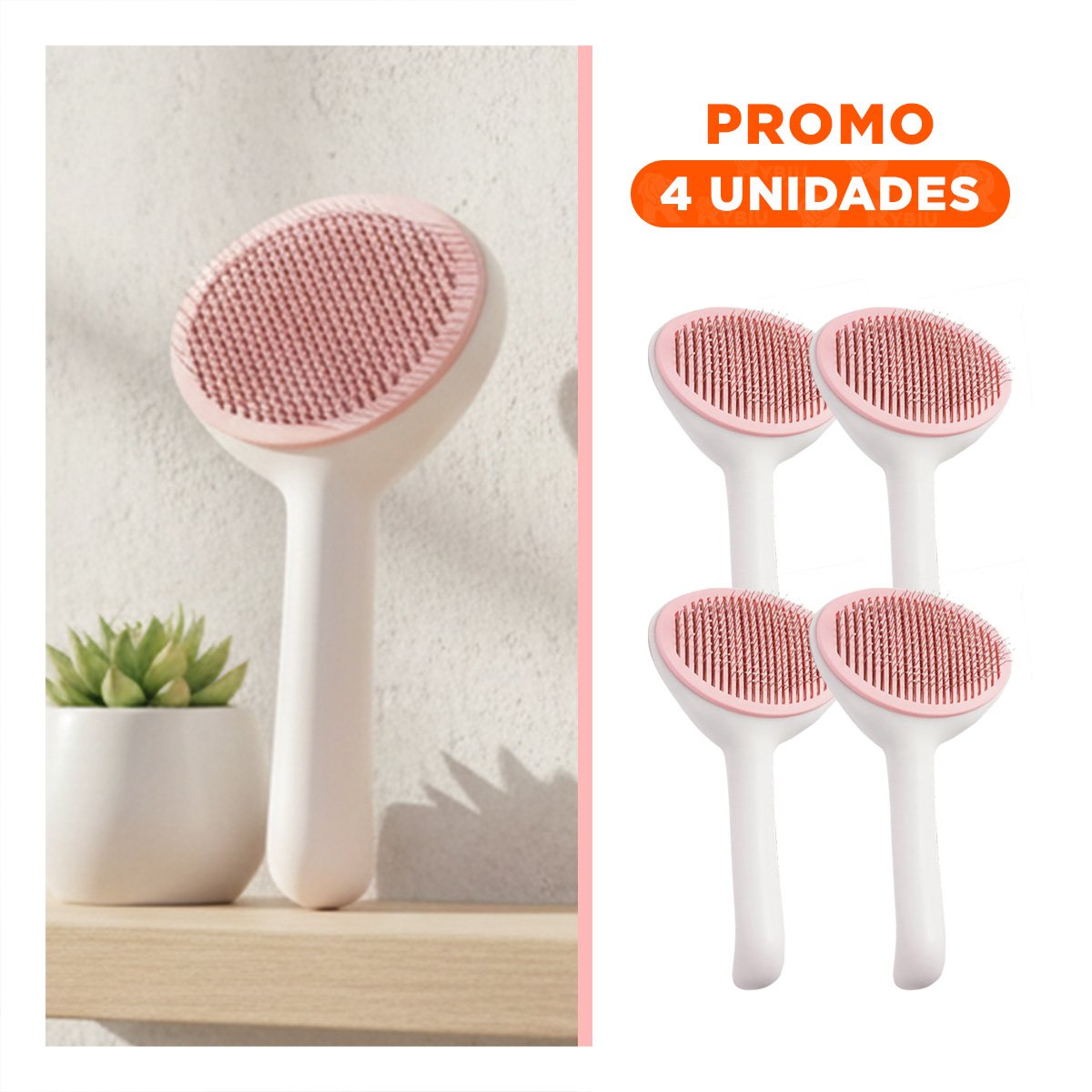 PACK4 ARTICULO DOMESTICO ROSADO Y BLANCO QUITAPELUSA PARA USO DIARIO Y+REGALO STICKER - 1