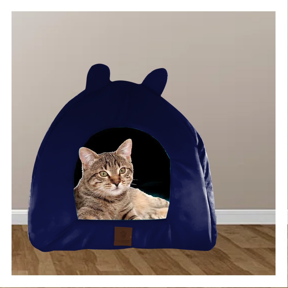 PACK4 DORMIDERO CERRADO CONFORT PARA GATO TALLA L AZUL MARINO Y+PAPEL REGALO - 2