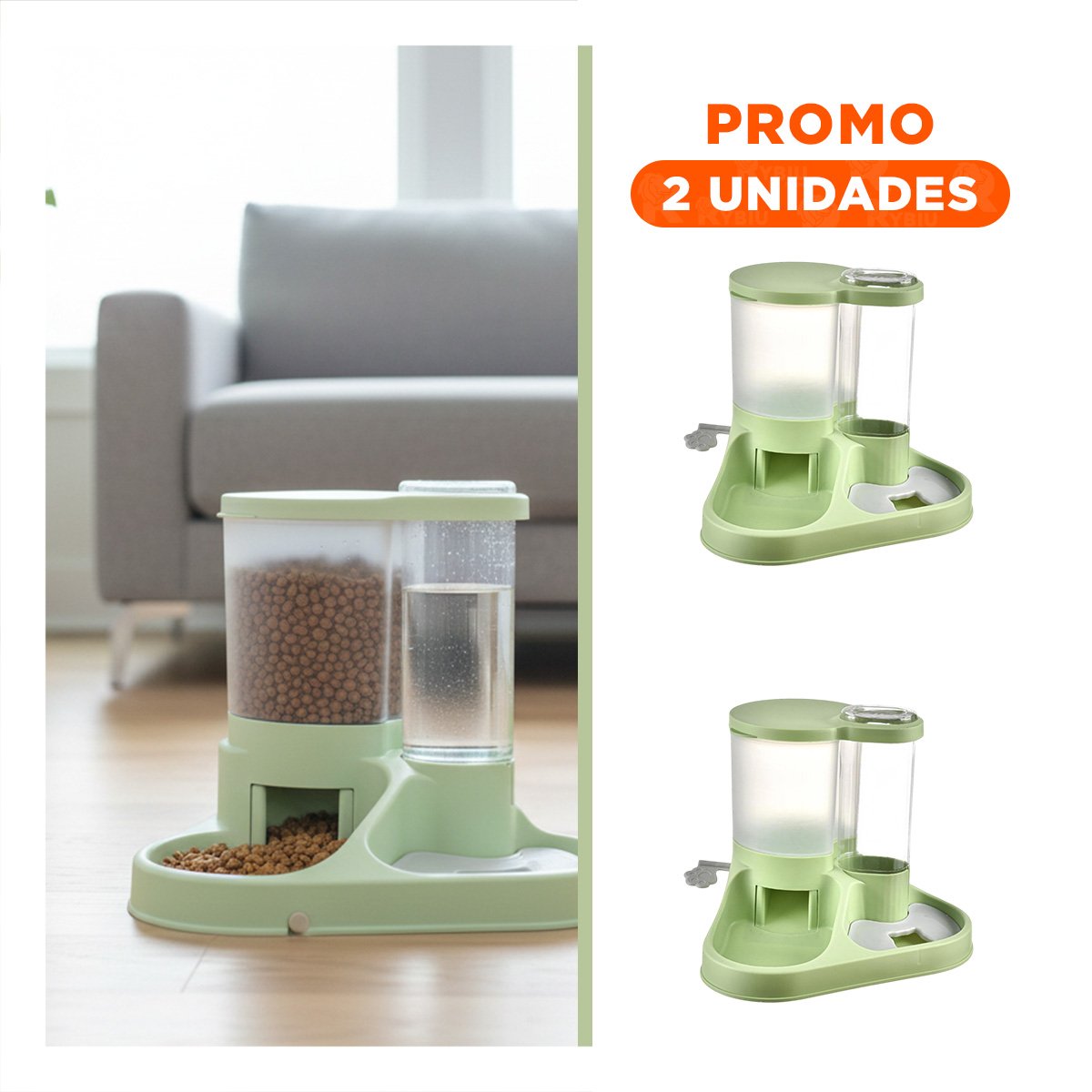 PACK2 KIT INTEGRADO DE ALIMENTACION PARA MASCOTA CON LLAVE - 1