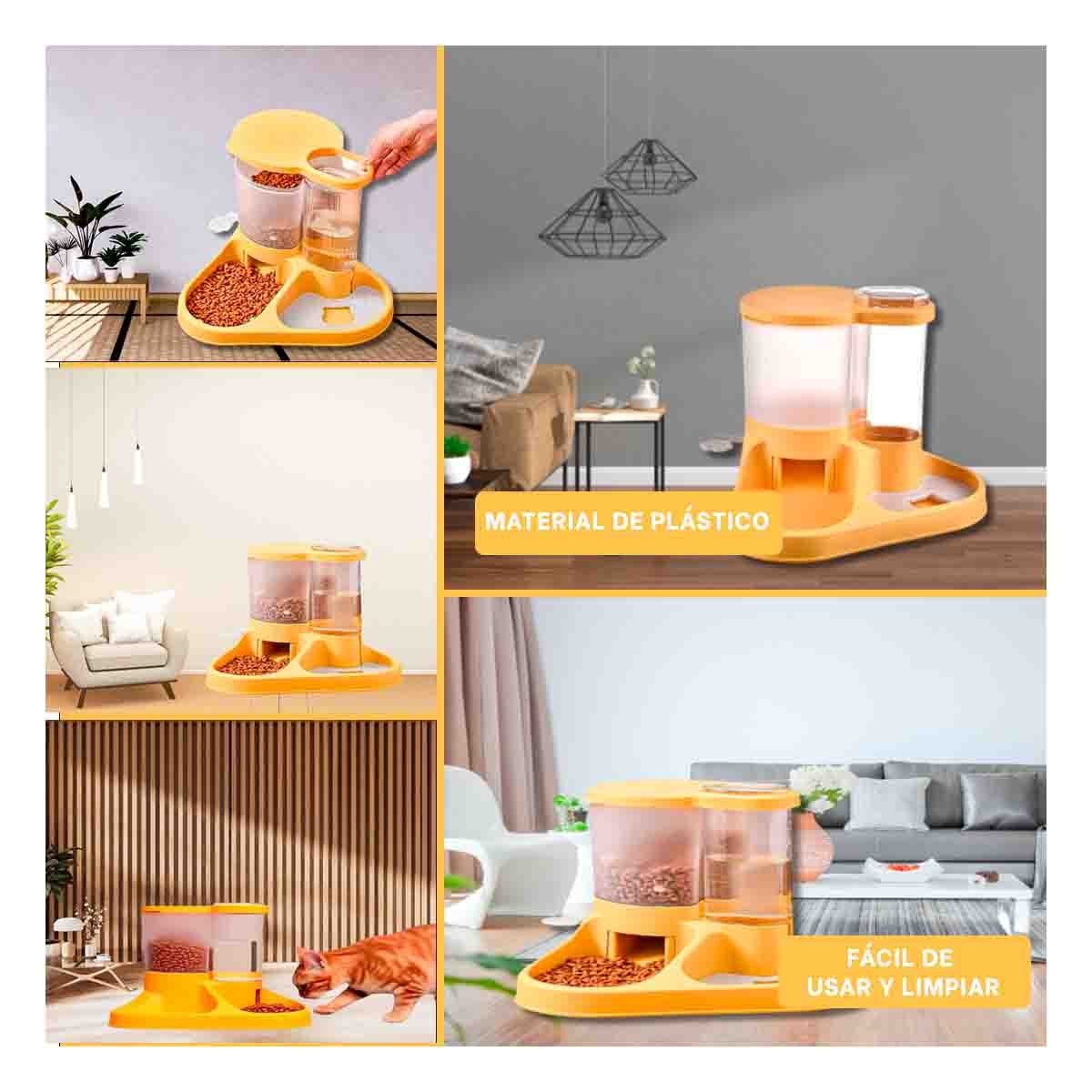 PACK2 MODULO INTEGRADO DE ALIMENTACION PARA MASCOTA CON LLAVE AMARILLO FUNCIONAL Y+PAPEL REGALO - 3