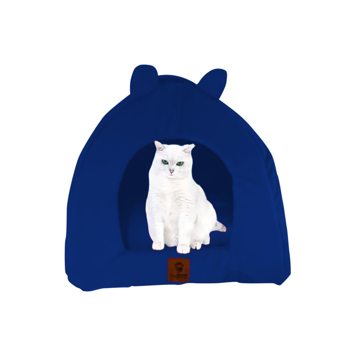 DORMIDERO IGLU PARA MASCOTA TALLA L COMODO Y ABRIGADOR AZUL ELECTRICO Y+LIGAS REGALO - 3