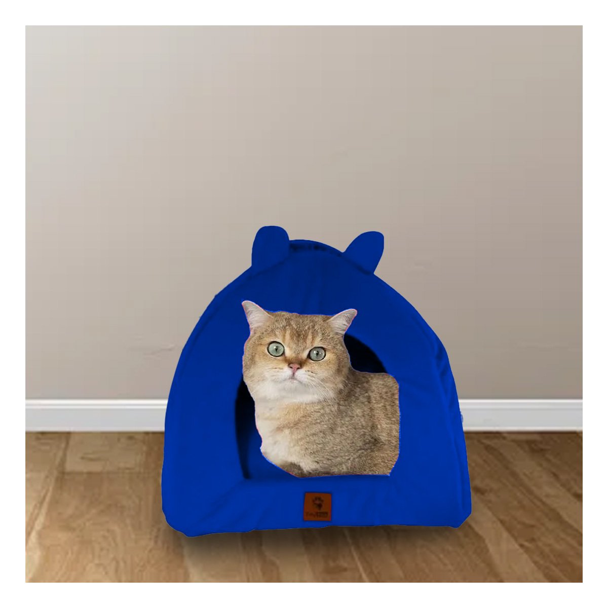 PACK6 DORMIDERO CALIDO CERRADO PARA MASCOTA TALLA L AZUL ELECTRICO Y+PAPEL REGALO - 2
