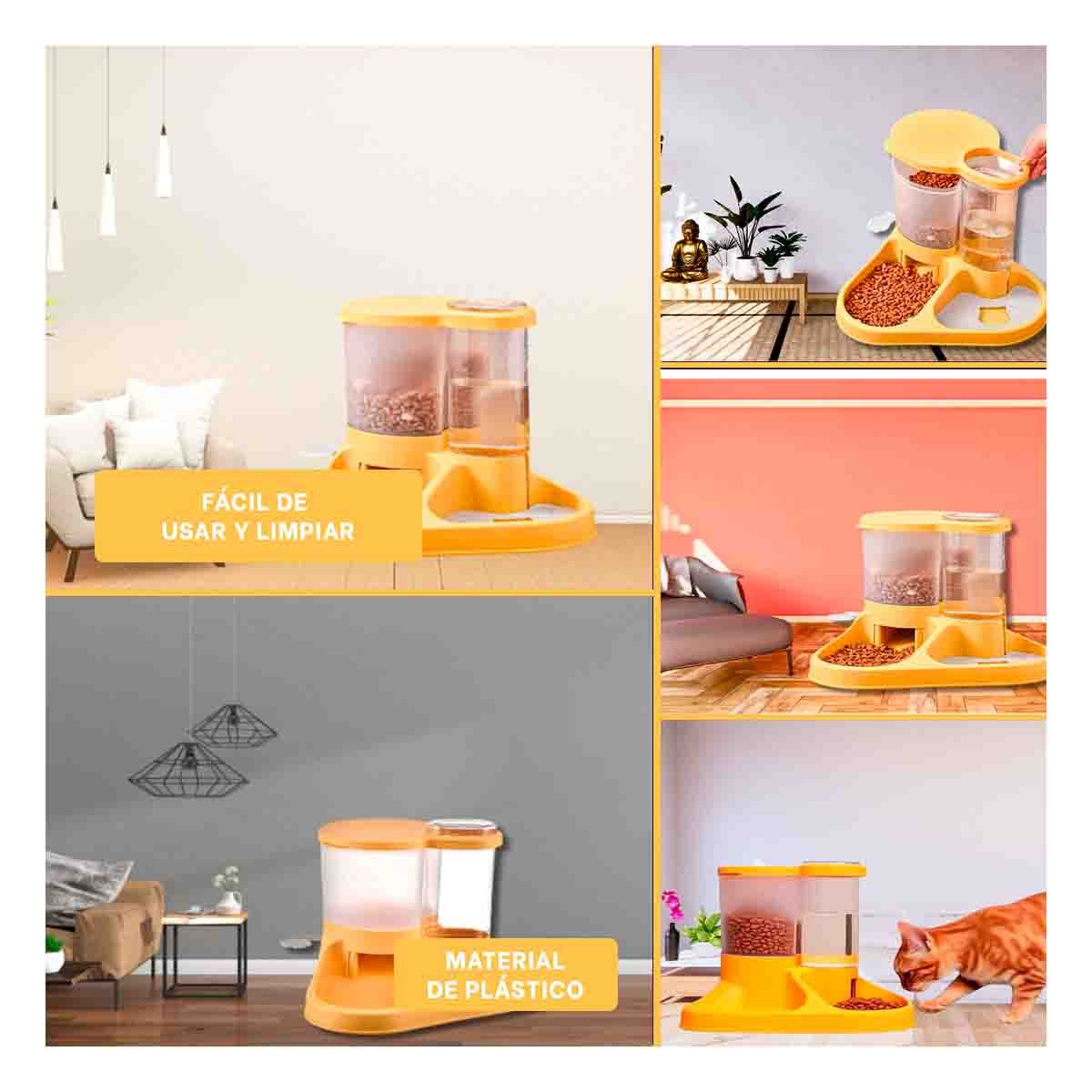PACK4 UNIDAD INTEGRADA DE ALIMENTACION PARA MASCOTA CON LLAVE AMARILLO FIRME Y+REGALO STICKER - 2