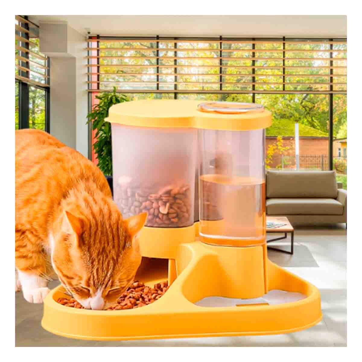 PACK4 UNIDAD INTEGRADA DE ALIMENTACION PARA MASCOTA CON LLAVE AMARILLO FIRME Y+REGALO STICKER - 3
