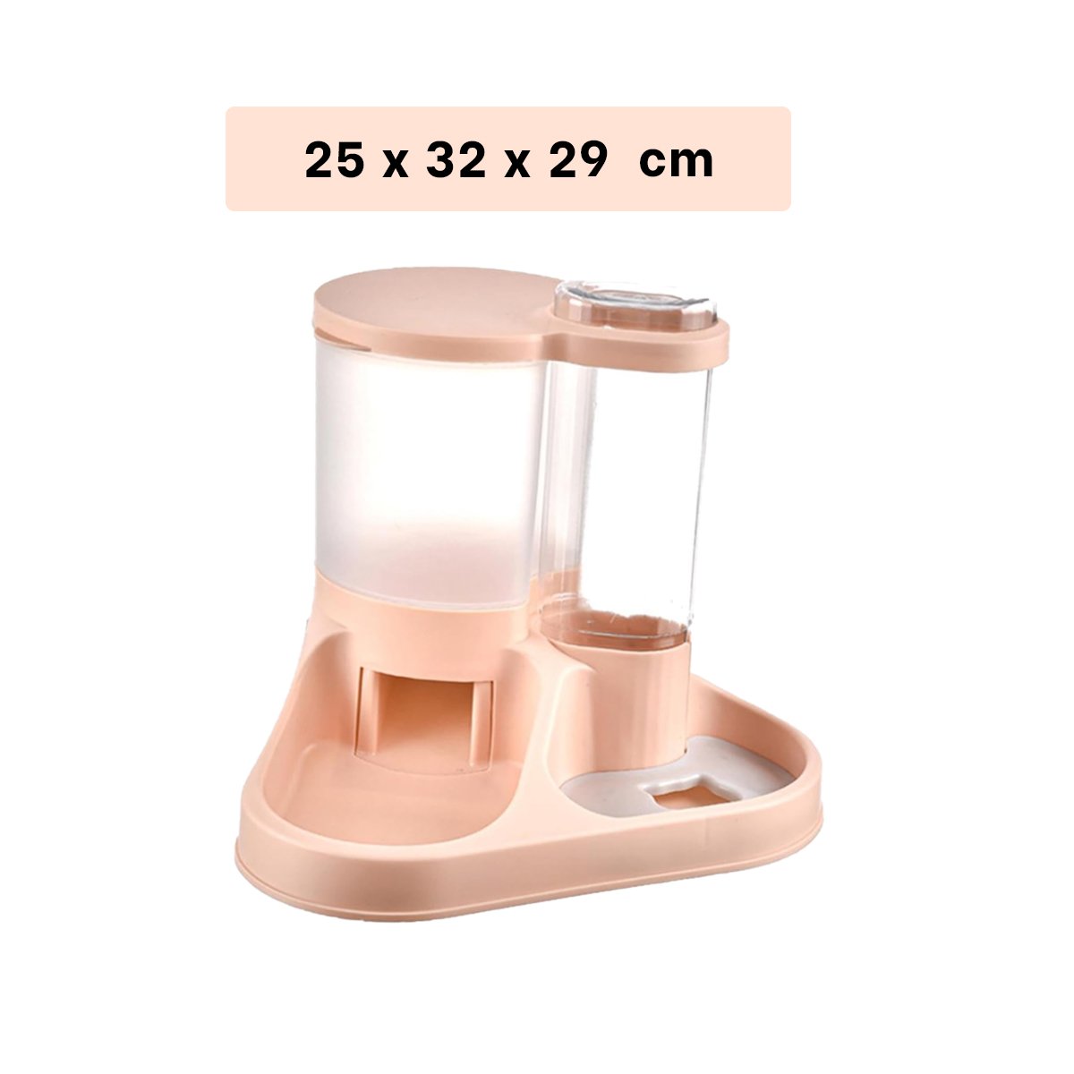 EQUIPO DE COMIDA Y AGUA PARA MASCOTA CON LLAVE ROSADO CLARO FUNCIONAL Y+LIGAS REGALO - 4