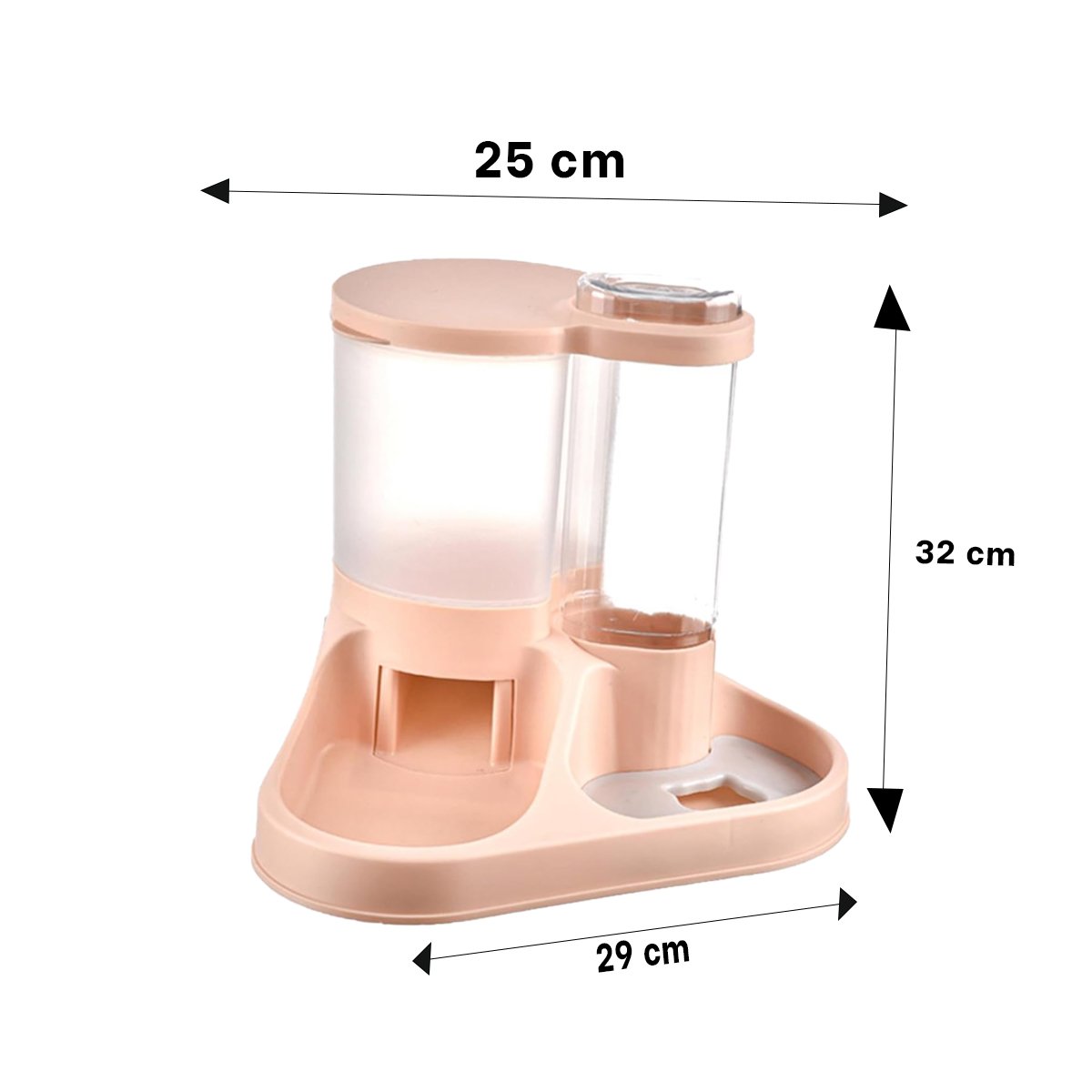 BASE DE ALIMENTACION Y BEBIDA PARA MASCOTA CON LLAVE ROSADO CLARO DURABLE Y+REGALO STICKER - 4