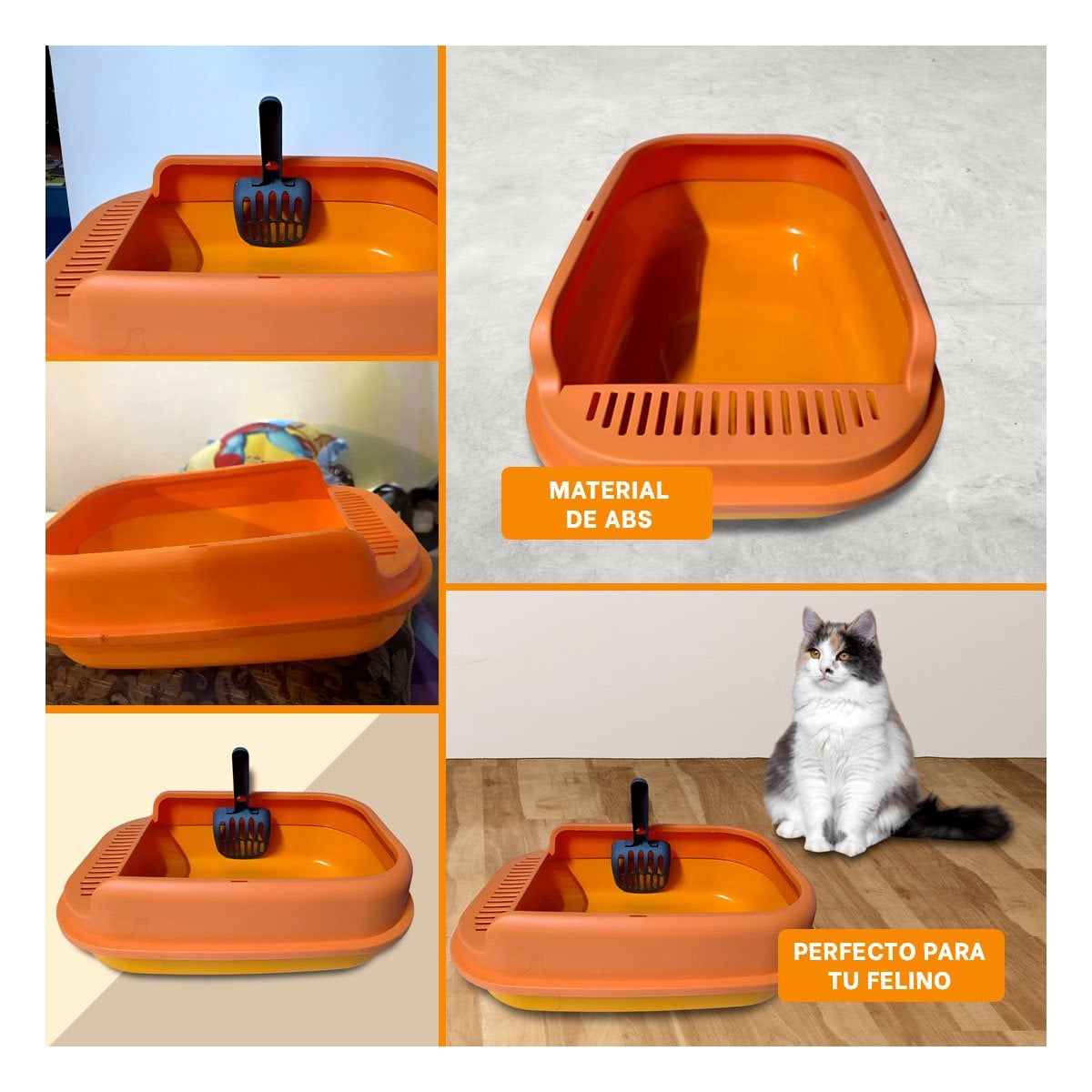 ARENERO RESISTENTE PARA USO DIARIO 51X36,5CM NARANJA Y+POST IT - 5