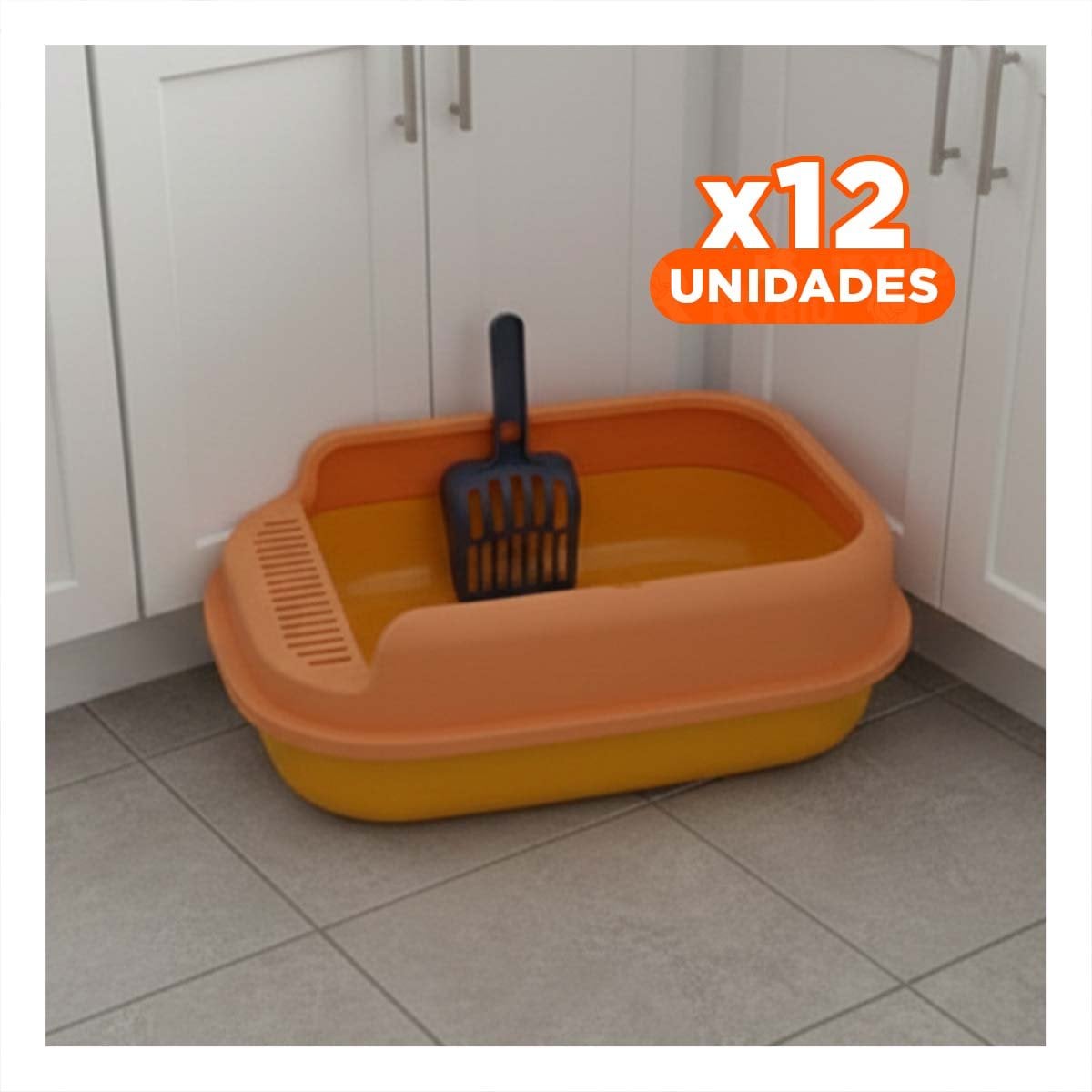 PACK12 MODULO FUNCIONAL CON DISENO MODERNO 51X36,5CM NARANJA - 1