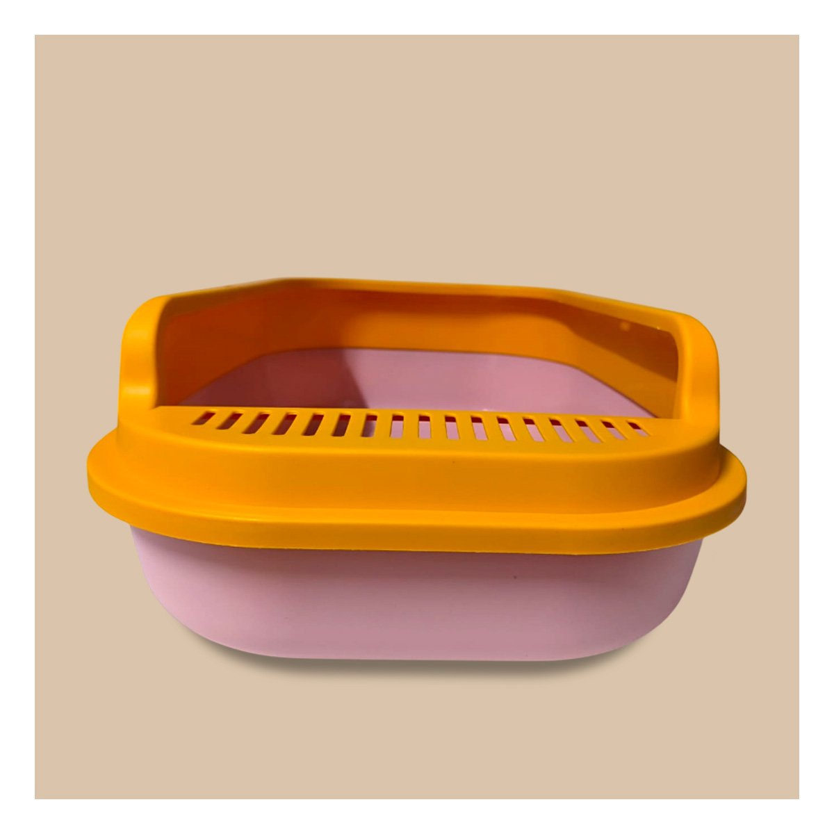 PACK6 RECIPIENTE SANITARIO AMPLIO Y VENTILADO 51X36,5CM ROSADO Y NARANJA - 3