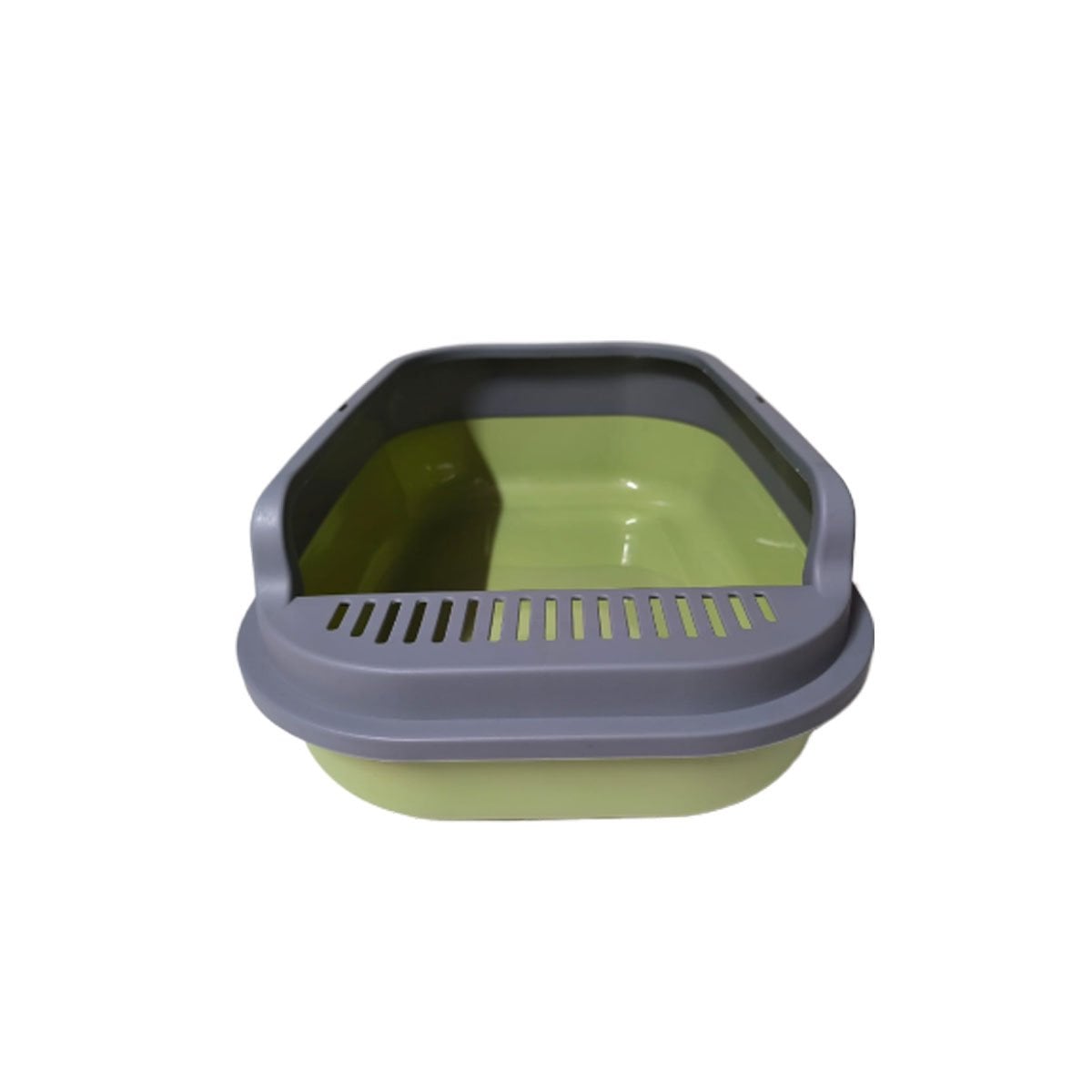 PACK4 CAJON ABIERTO PARA ARENA DE GATO 51X36,5CM VERDE Y PLOMO Y+PAPEL REGALO - 3