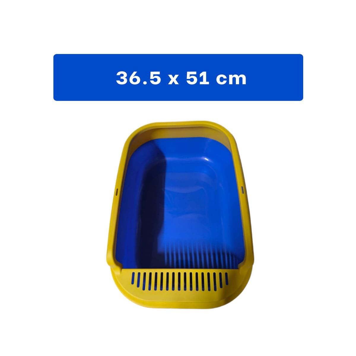 DEPOSITO SANITARIO CON BORDES ALTOS 51X36,5CM AZUL Y AMARILLO Y+REGALO STICKER - 4