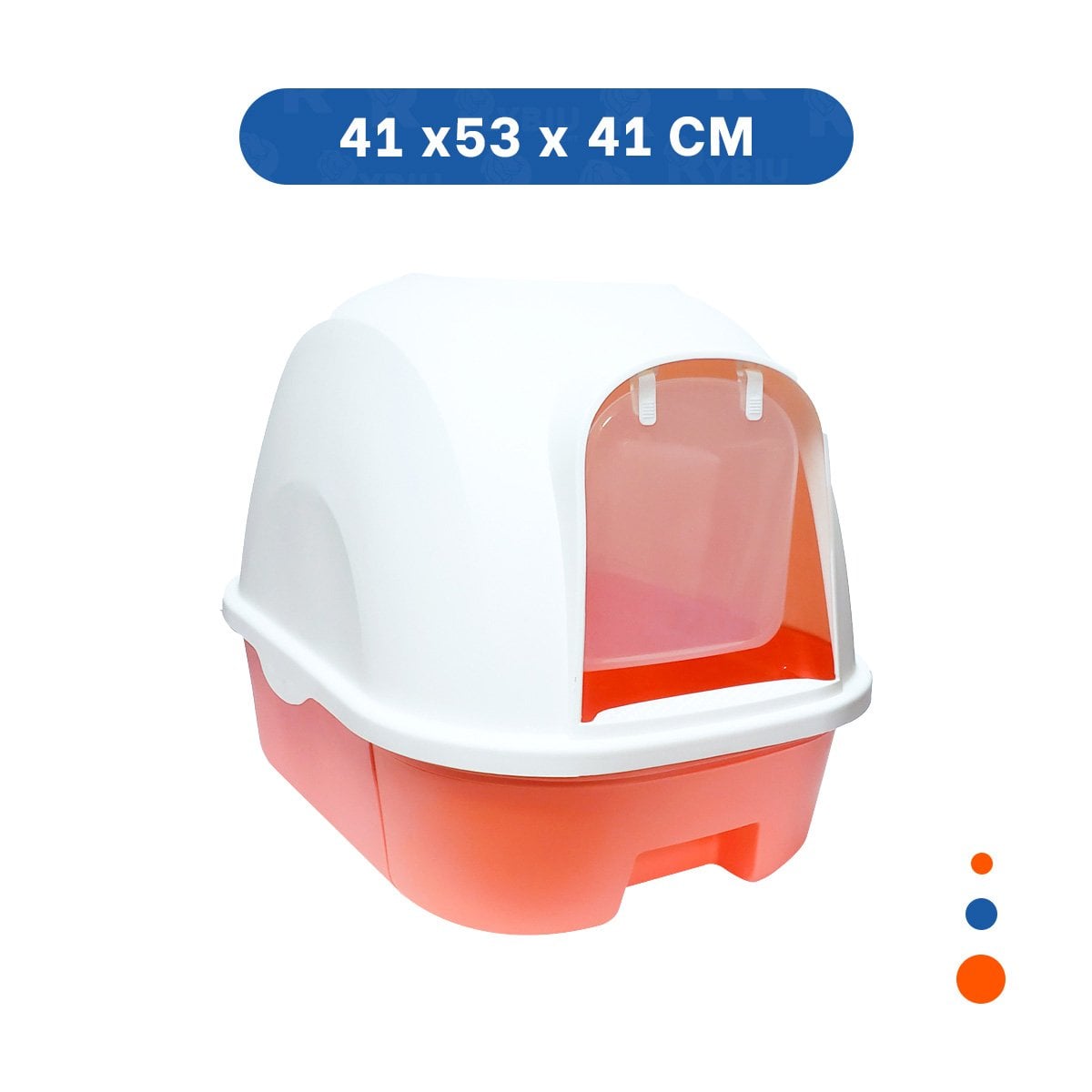 PACK4 CONTENEDOR DE ARENA FUNCIONAL PARA GATO EN INTERIOR CORAL Y+PAPEL REGALO - 4