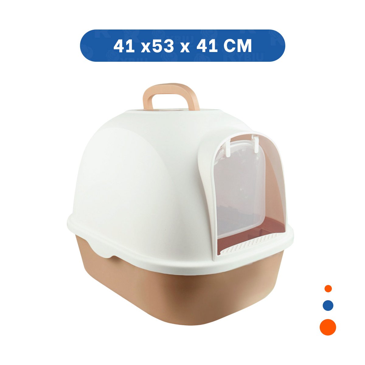 PACK4 RECIPIENTE CON ARENA RESISTENTE PARA USO DIARIO MARRON CLARO Y+PAPEL REGALO - 4