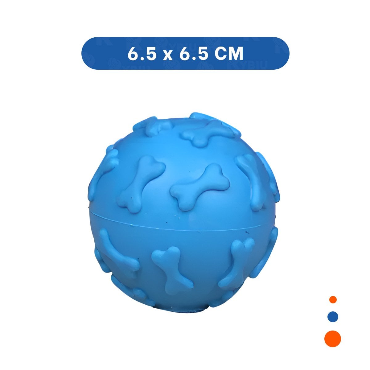 PACK6 ELEMENTO TEXTURIZADO CON HUESOS PARA ENTRENAMIENTO PET CELESTE Y+REGALO STICKER - 4