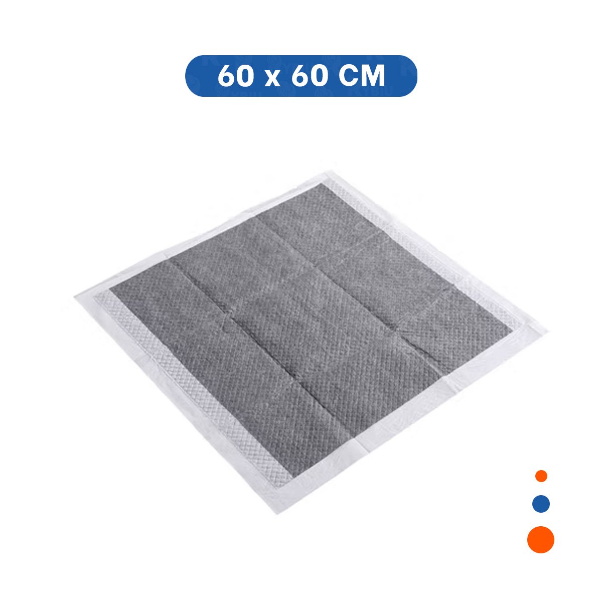TOALLA ABSORBENTE PARA MASCOTA 60X60 CM TALLA L 40 UNIDADES NEGRO - 4