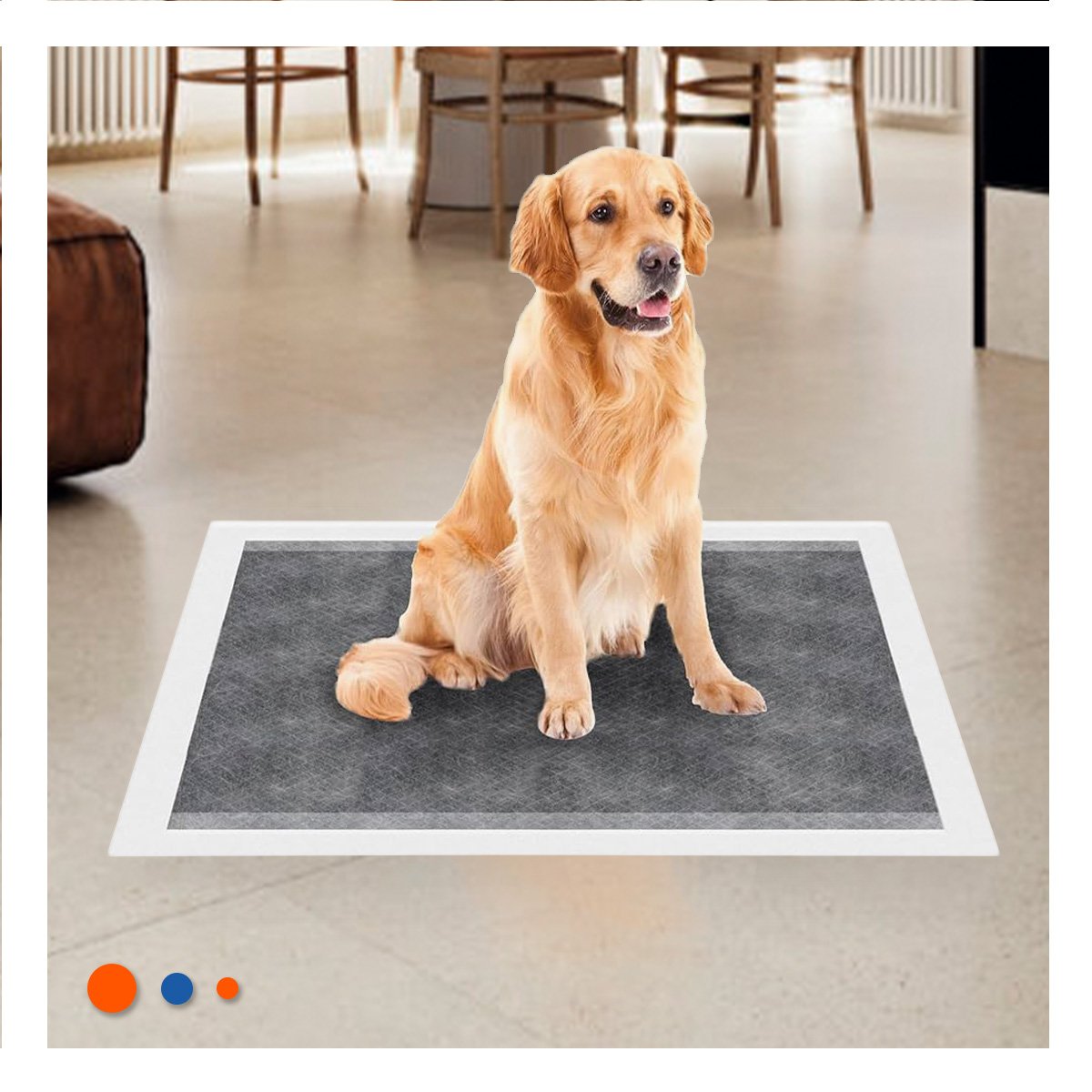 TOALLA HIGIENICA DESECHABLE 60X60 CM TALLA L CAJA 40 NEGRO Y+LIGAS REGALO - 1