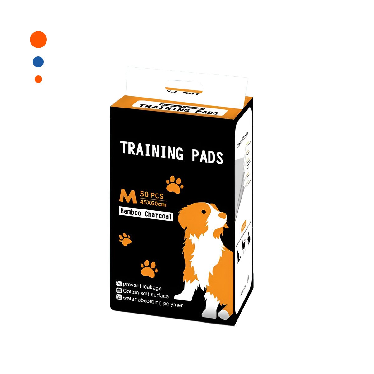 PACK2 PROTECTOR HIGIENICO DE ENTRENAMIENTO 60X45 CM TALLA M 50 NEGRO Y+REGALO STICKER - 2