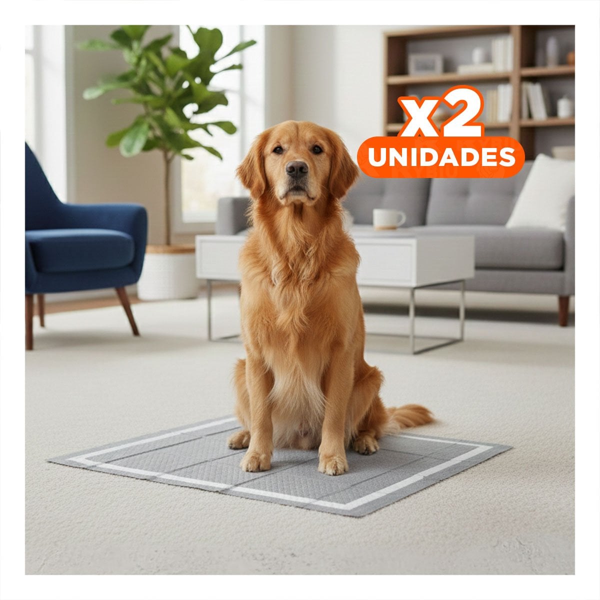 PACK2 BASE ENTRENADORA DE PISO 60X60 CM TALLA L 40 NEGRO Y+REGALO STICKER - 1