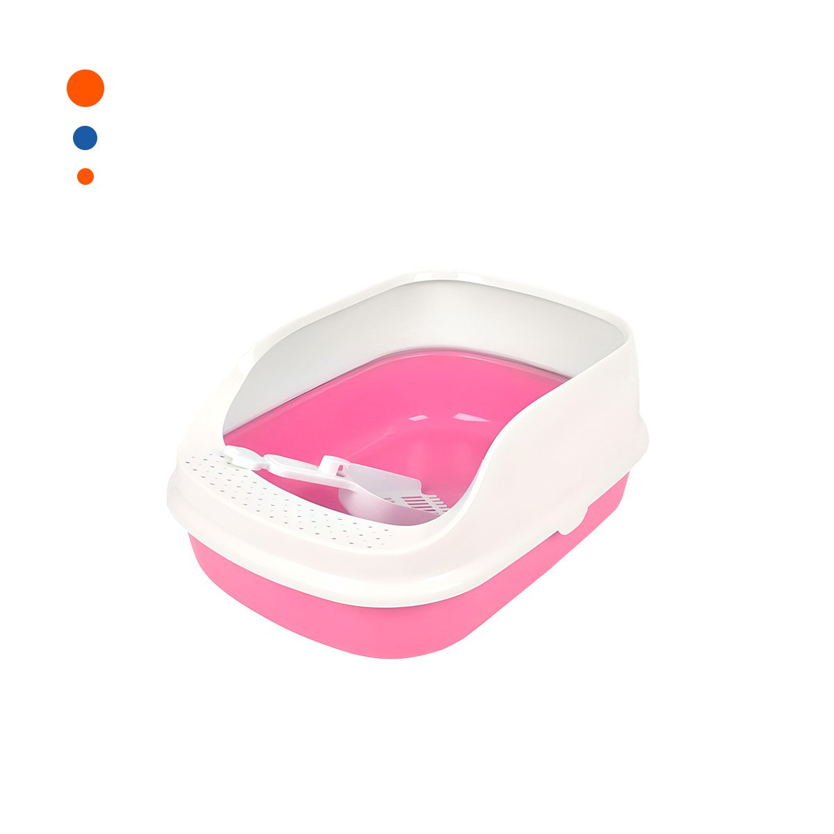 PACK12 CUBETA DE ARENA MODERNA Y PRACTICA 37,7X50X21CM CELESTE Y+REGALO STICKER - 2