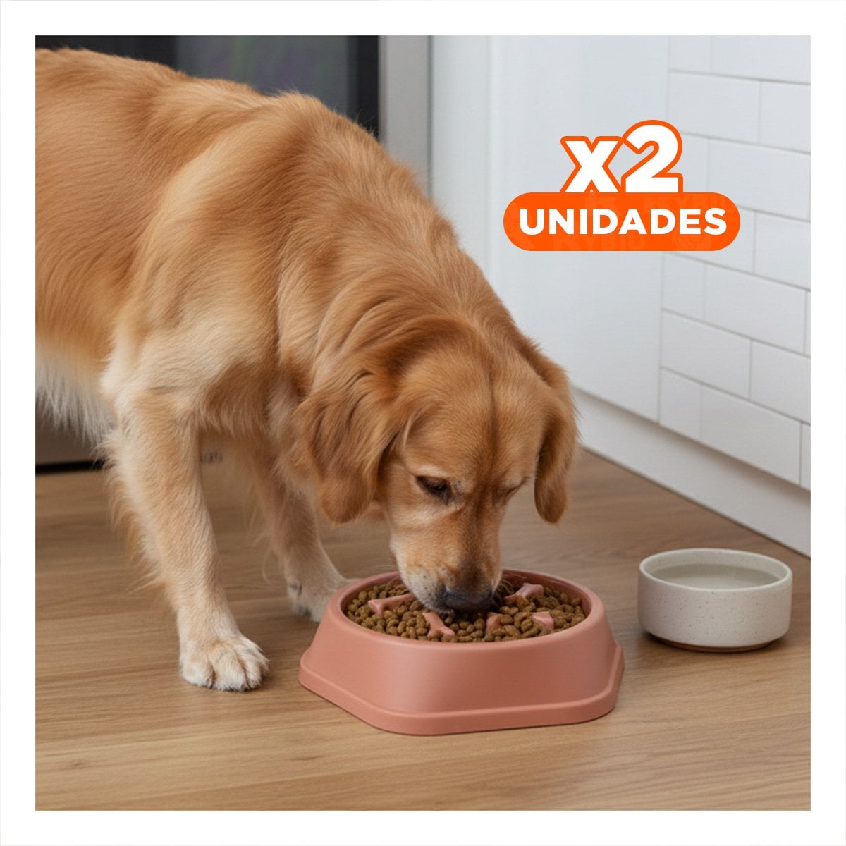 PACK2 FUENTE ANTIESTRES PARA COMER LENTAMENTE TIPO HUESITOS EXAGONAL AZUL Y+REGALO STICKER - 1