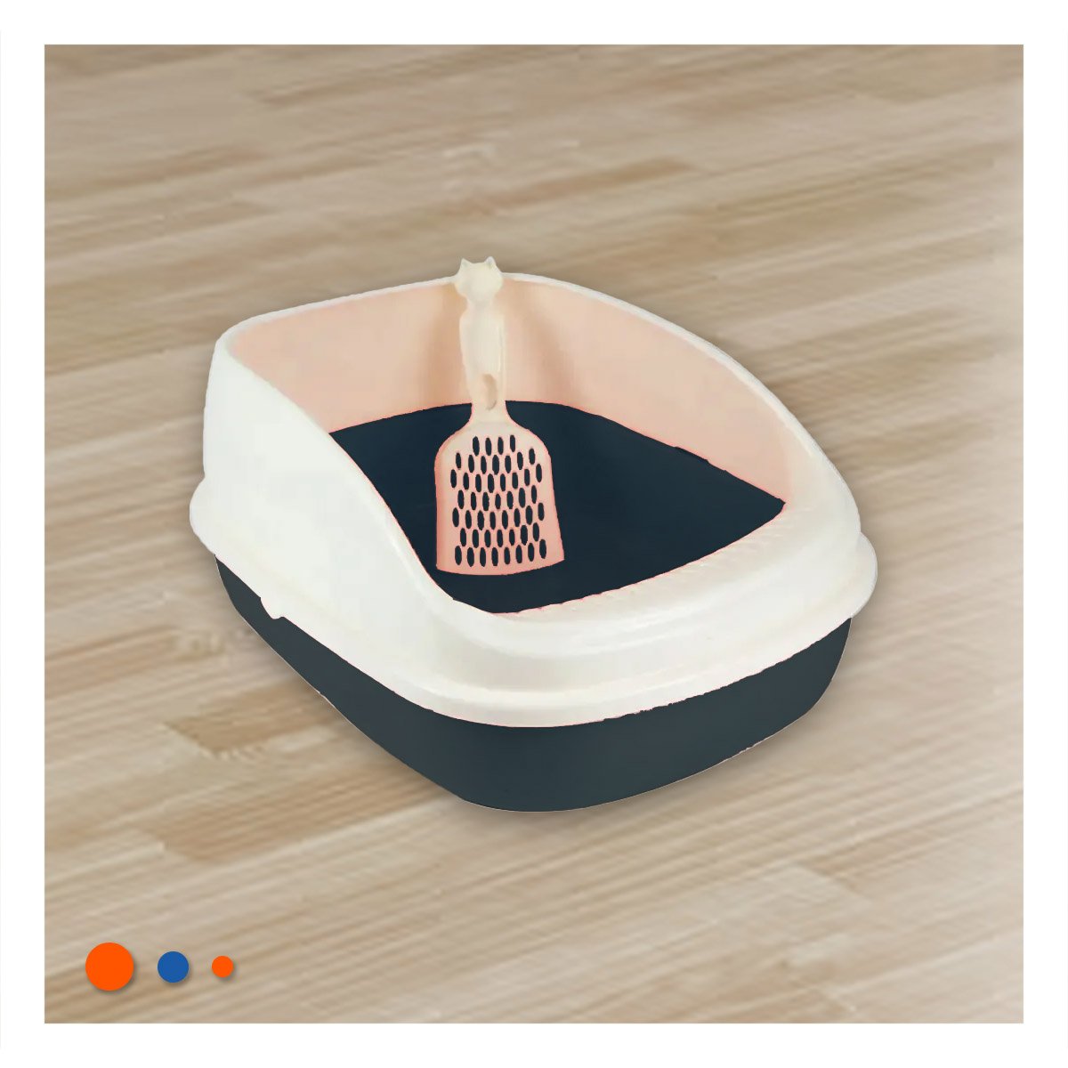 PACK6 ARCA DE ARENA RESISTENTE Y COMODA 37,7X50X21CM CELESTE - 2