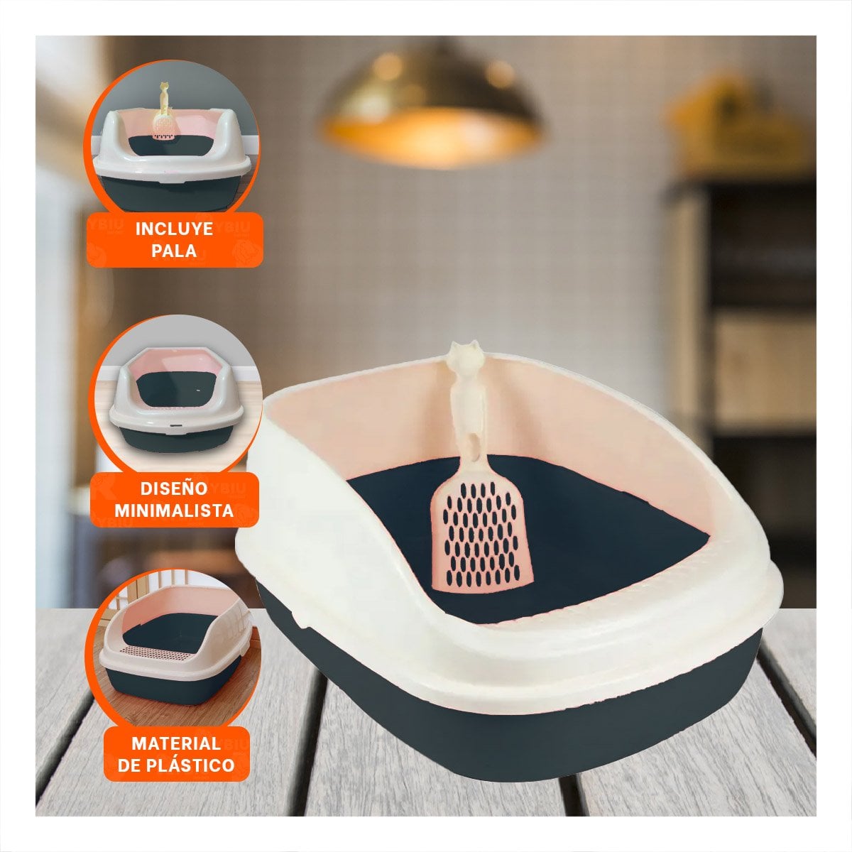 PACK6 ARCA DE ARENA RESISTENTE Y COMODA 37,7X50X21CM CELESTE - 5