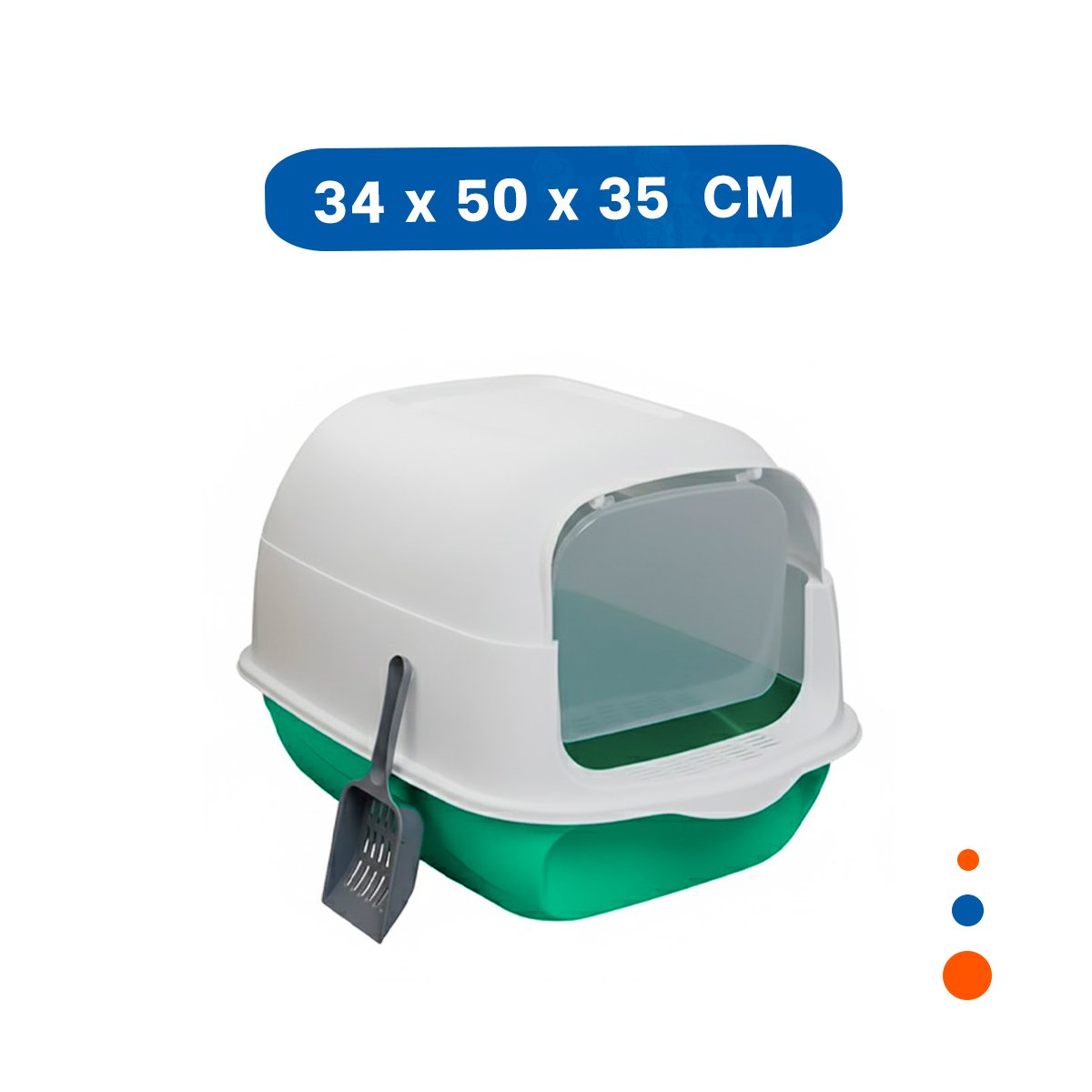 PACK2 BANDEJA SANITARIA ABIERTA CON PALA COMODA Y ACCESO FACIL VERDE LIMÓN Y+REGALO STICKER - 4