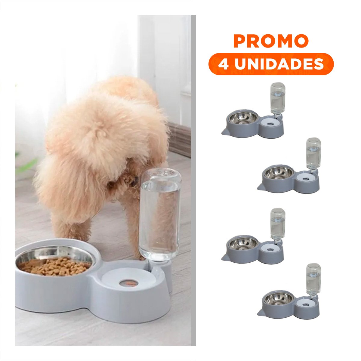 PACK4 PROPUESTA PARA MASCOTA 2 EN 1 CON OREJITAS PARA CASA CELESTE Y+REGALO STICKER - 1
