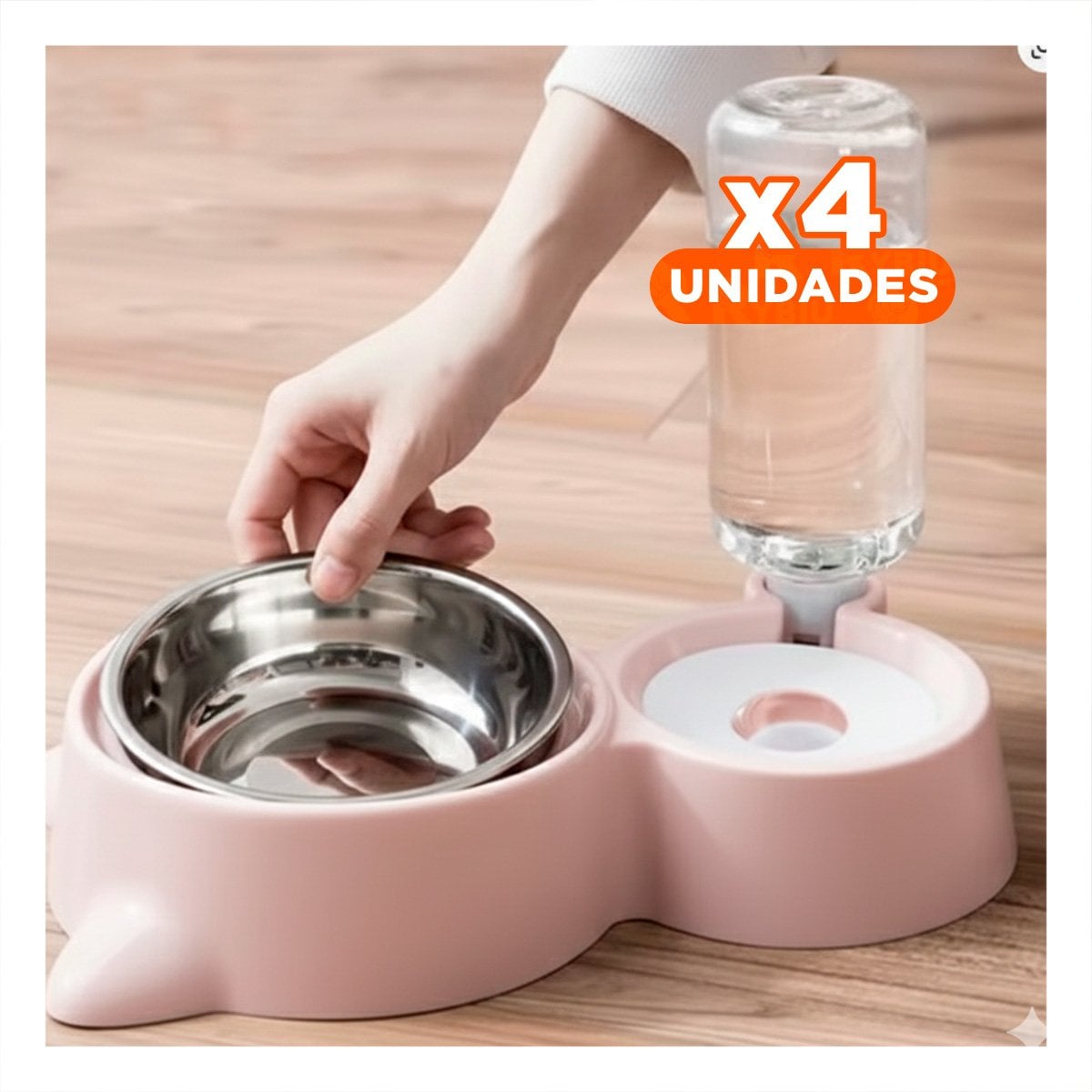 PACK4 DISPOSITIVO PARA MASCOTA 2 EN 1 CON OREJITAS PARA HOGAR CELESTE - 1
