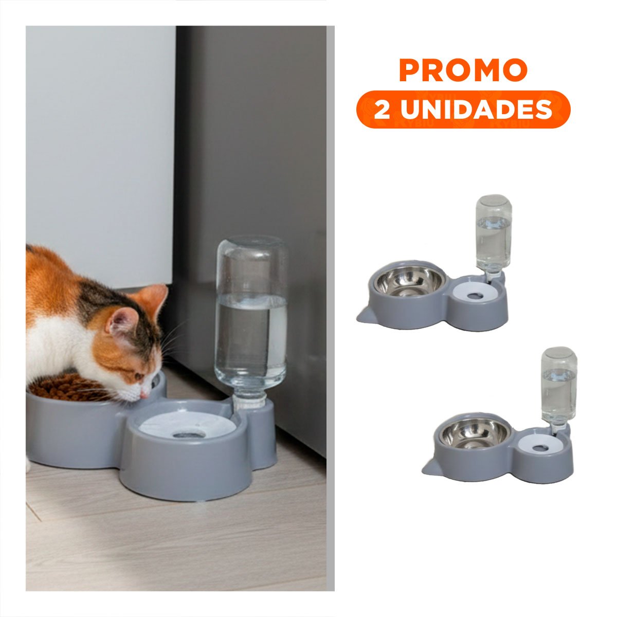 PACK2 ALTERNATIVA DE ALIMENTACION 2 EN 1 CON OREJITAS PARA MASCOTA CELESTE - 1