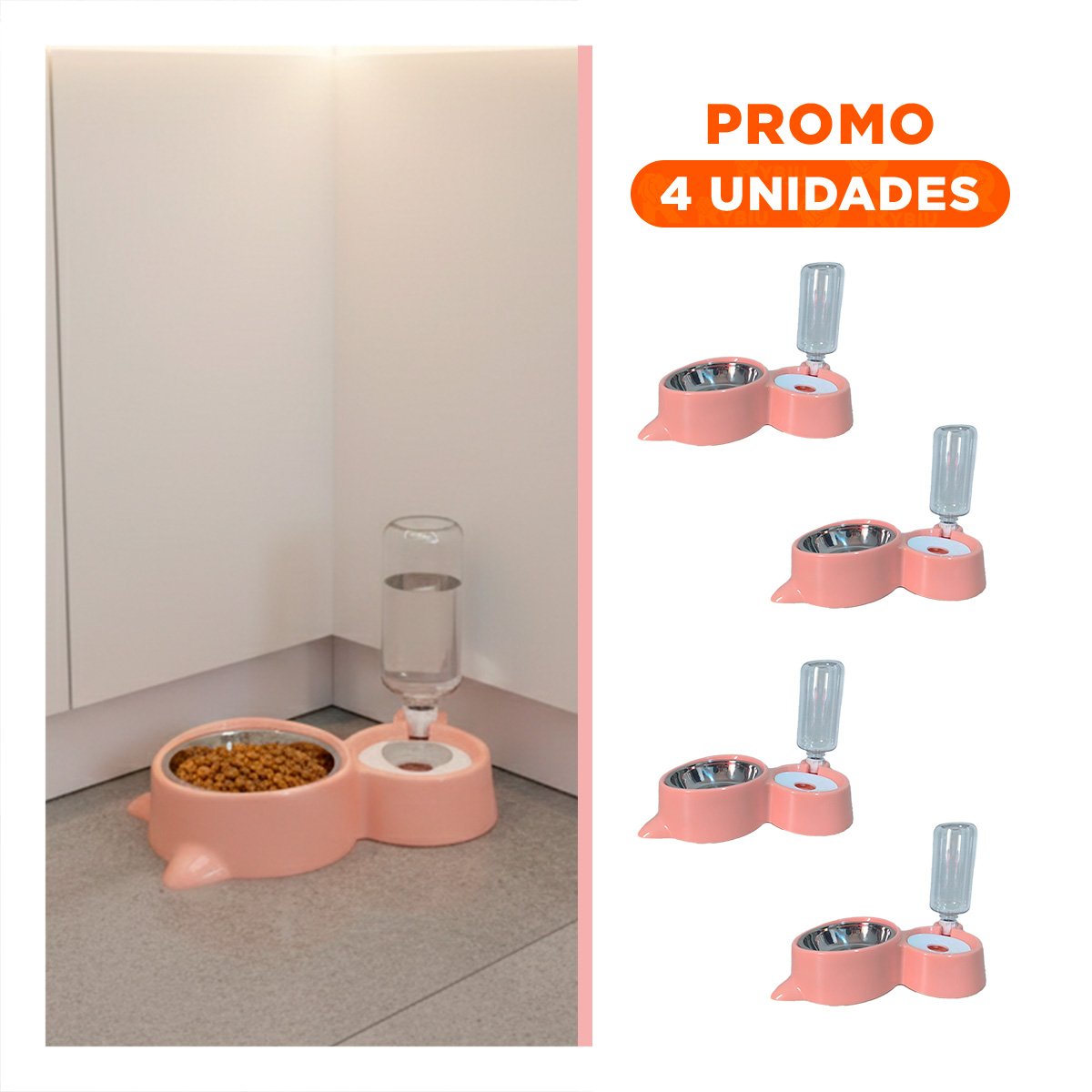 PACK4 PROPUESTA PARA MASCOTA 2 EN 1 CON OREJITAS PARA CASA CELESTE Y+REGALO STICKER - 1