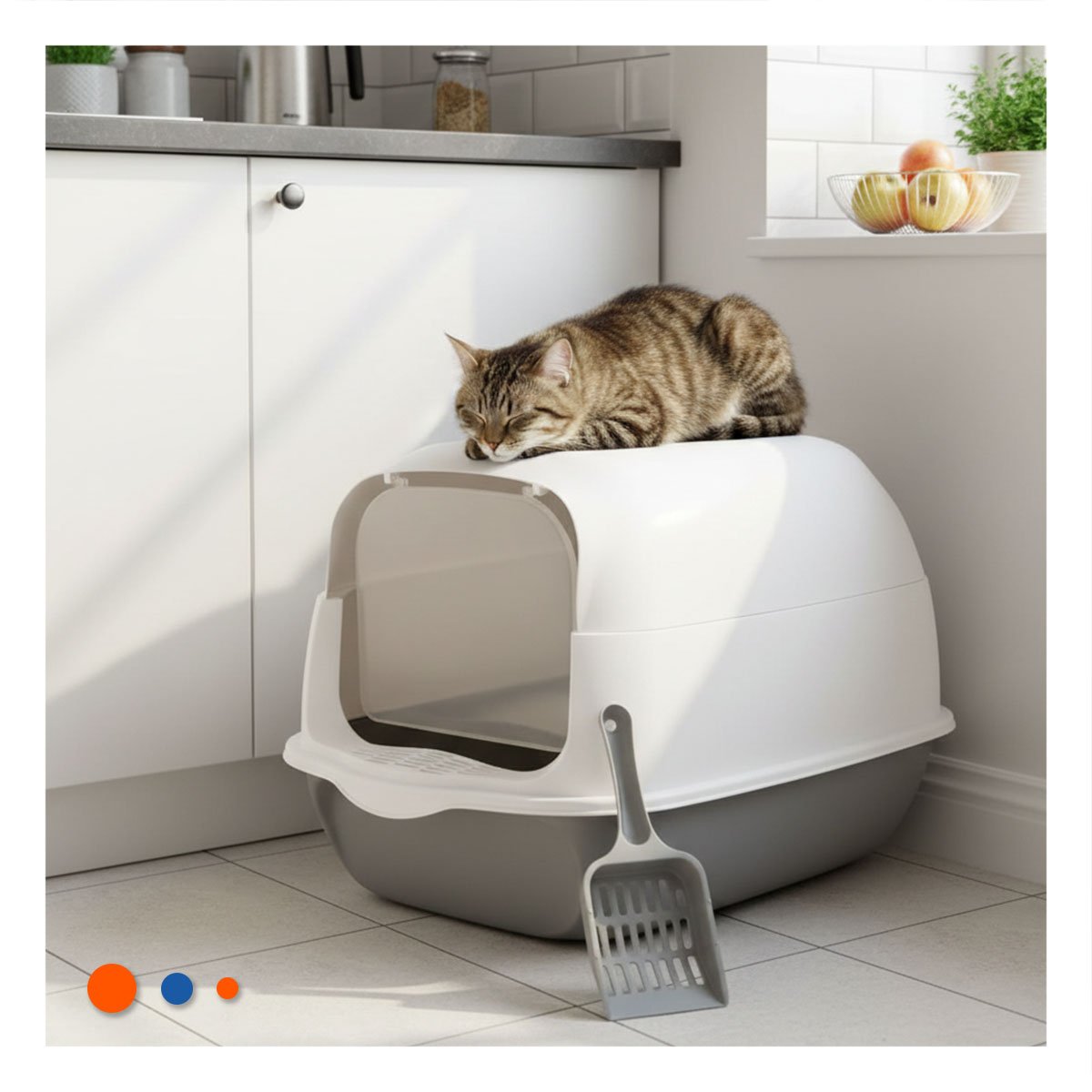 PACK2 BANDEJA SANITARIA ABIERTA CON PALA PARA GATOS VERDE LIMÓN - 3