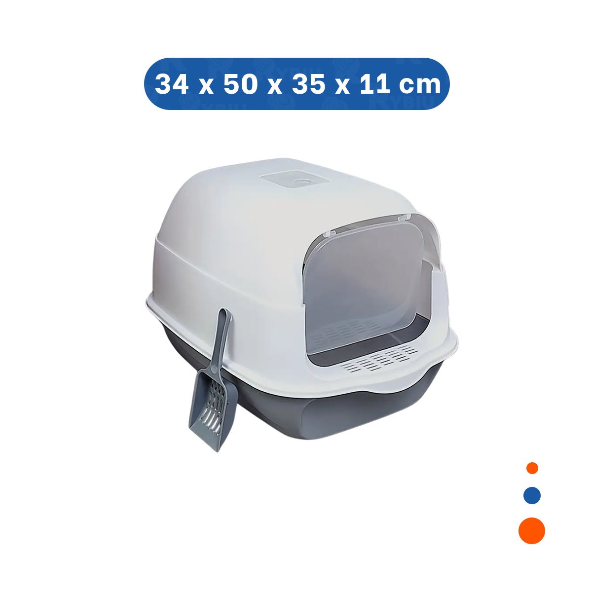 PACK2 BANDEJA SANITARIA ABIERTA CON PALA PARA GATOS VERDE LIMÓN - 4