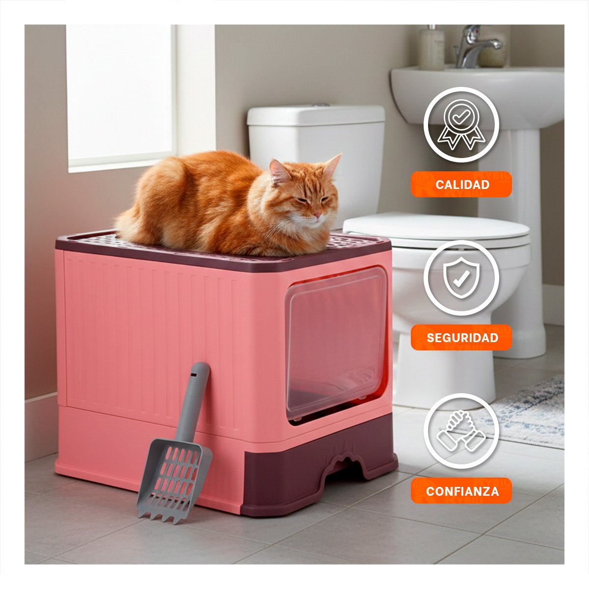 PACK4 BANDEJA SANITARIA ABIERTA PARA HIGIENE DIARIA DE GATOS VERDE LIMÓN - 3