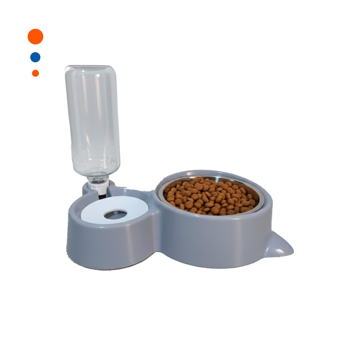 PACK2 RECURSO DE ALIMENTACION 2 EN 1 CON OREJITAS PARA MASCOTA CELESTE Y+REGALO STICKER - 2