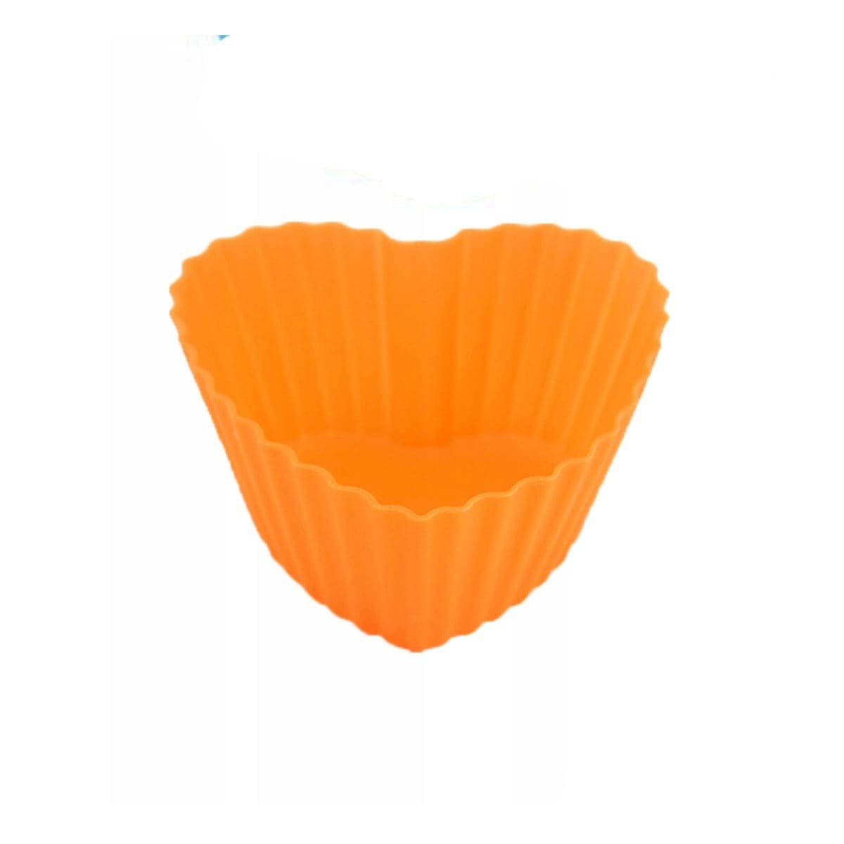 PACK6 MOLDE DE SILICONA CORAZON NARANJA 7X3,2CM PARA REPOSTERIA CREATIVA Y+REGALO STICKER - 2