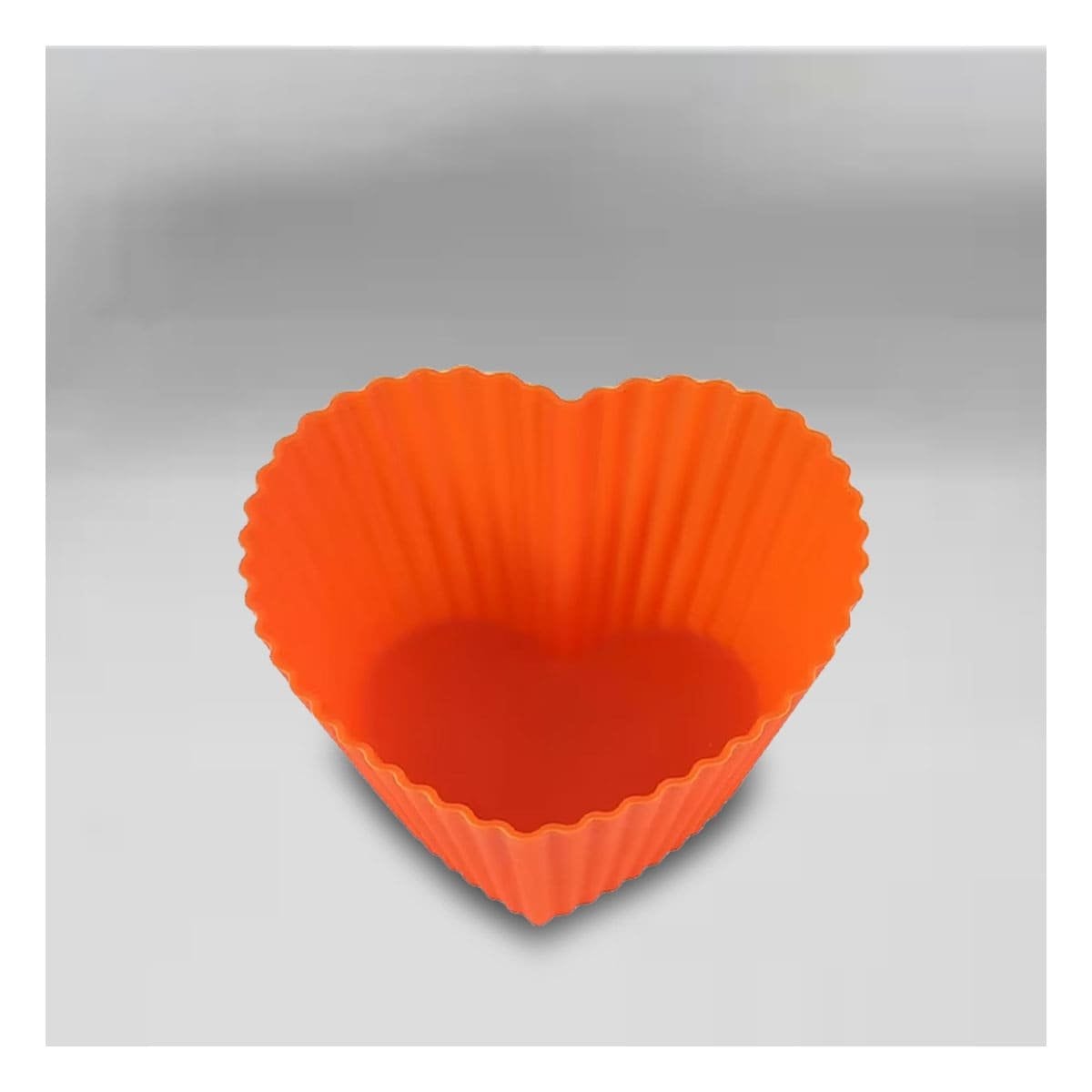 PACK6 MOLDE DE SILICONA CORAZON NARANJA 7X3,2CM PARA REPOSTERIA CREATIVA Y+REGALO STICKER - 3