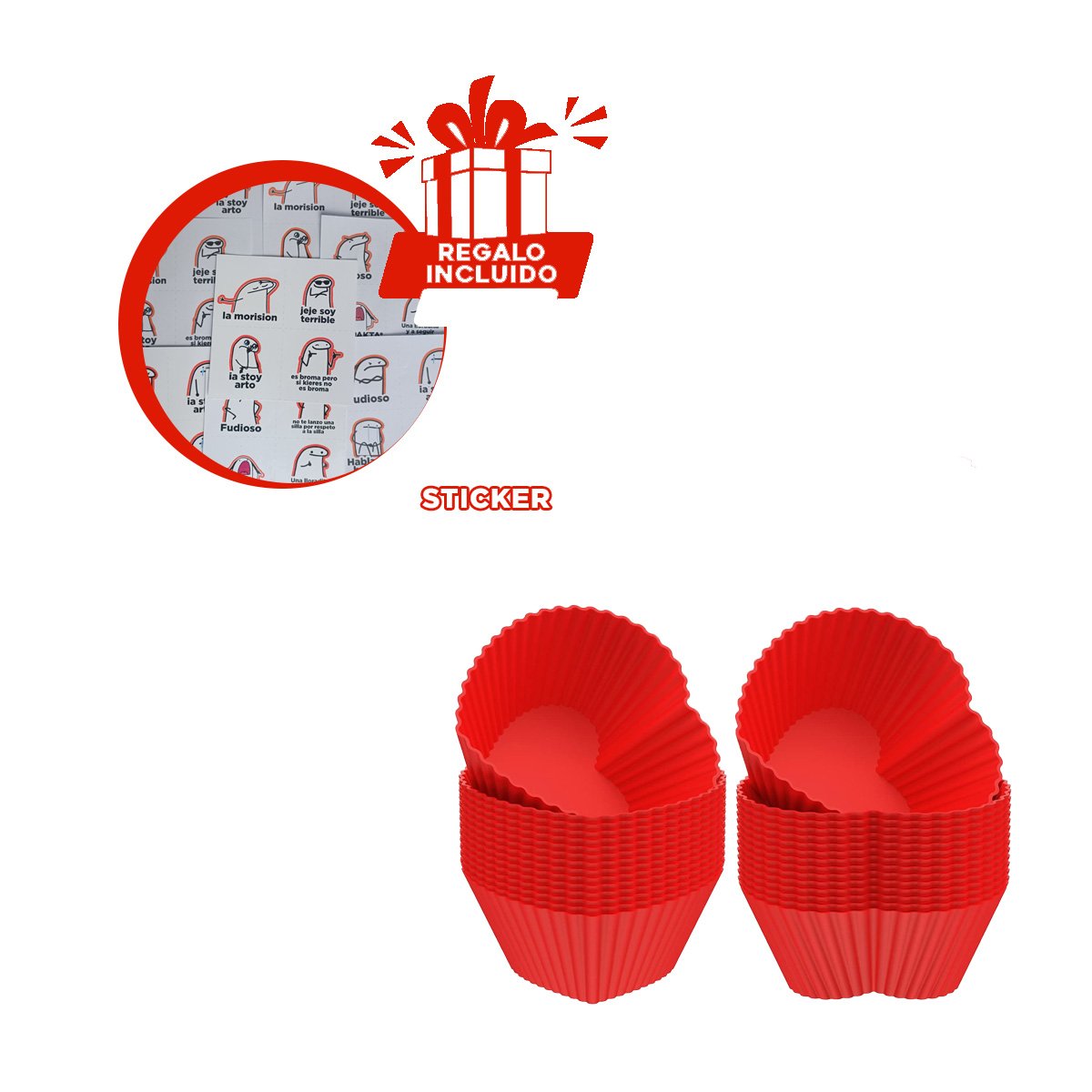 MOLDEADO CORAZON DE SILICONA FLEXIBLE PARA PASTELES Y DULCES CASEROS Y+REGALO STICKER - 1