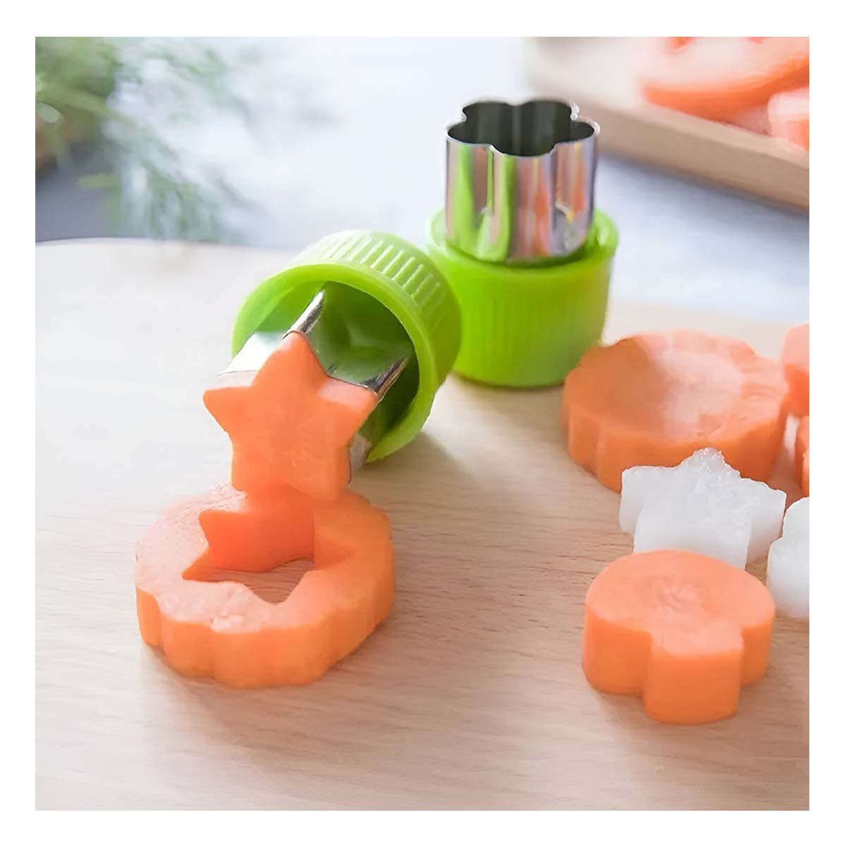 PACK6 LAMINADORES DE COCINA FACIL 9PZS VERDE PARA CORTAR FACIL COMIDAS CASA Y+PAPEL REGALO - 2