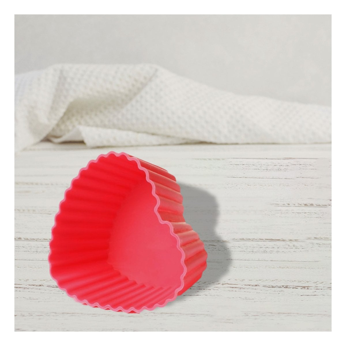 PACK2 FORMA CORAZON ROJA DE SILICONA PARA REPOSTERIA Y DECORACION FESTIVA Y+PAPEL REGALO - 5