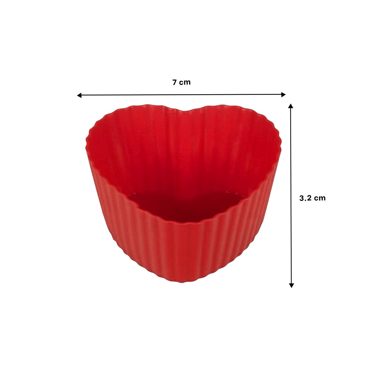 PACK2 MOLDE CORAZON DE SILICONA RESISTENTE PARA DULCES Y HORNEADO CASA - 4