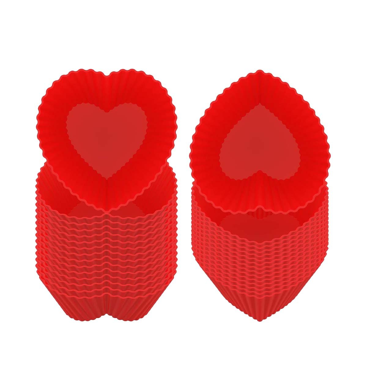 CAVIDAD CORAZON DE SILICONA ROJA PARA POSTRES Y REPOSTERIA CREATIVA Y+PAPEL REGALO - 1
