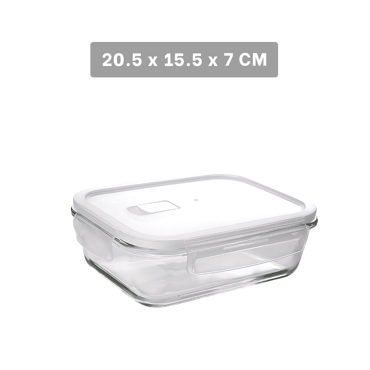 RECIPIENTE REUTILIZABLE DE VIDRIO CON TAPA 1040ML TRANSPARENTE Y+LIGAS REGALO - 4